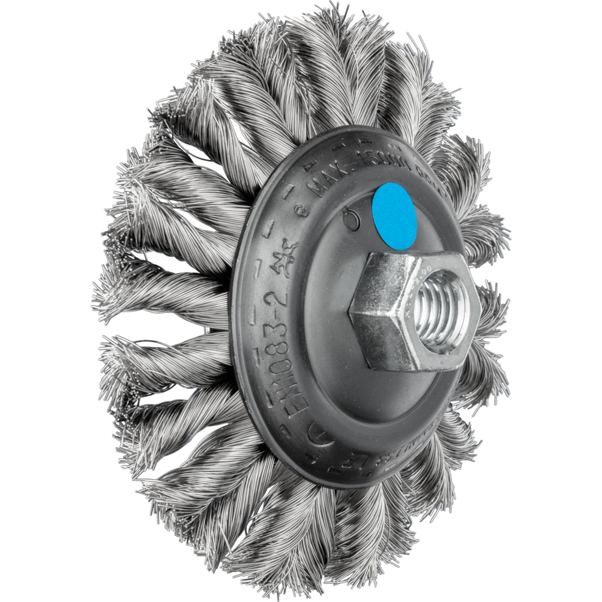 PFERD Kegelbürste mit Gewinde, gezopft POS KBG 11515/M14 CT INOX 0,35