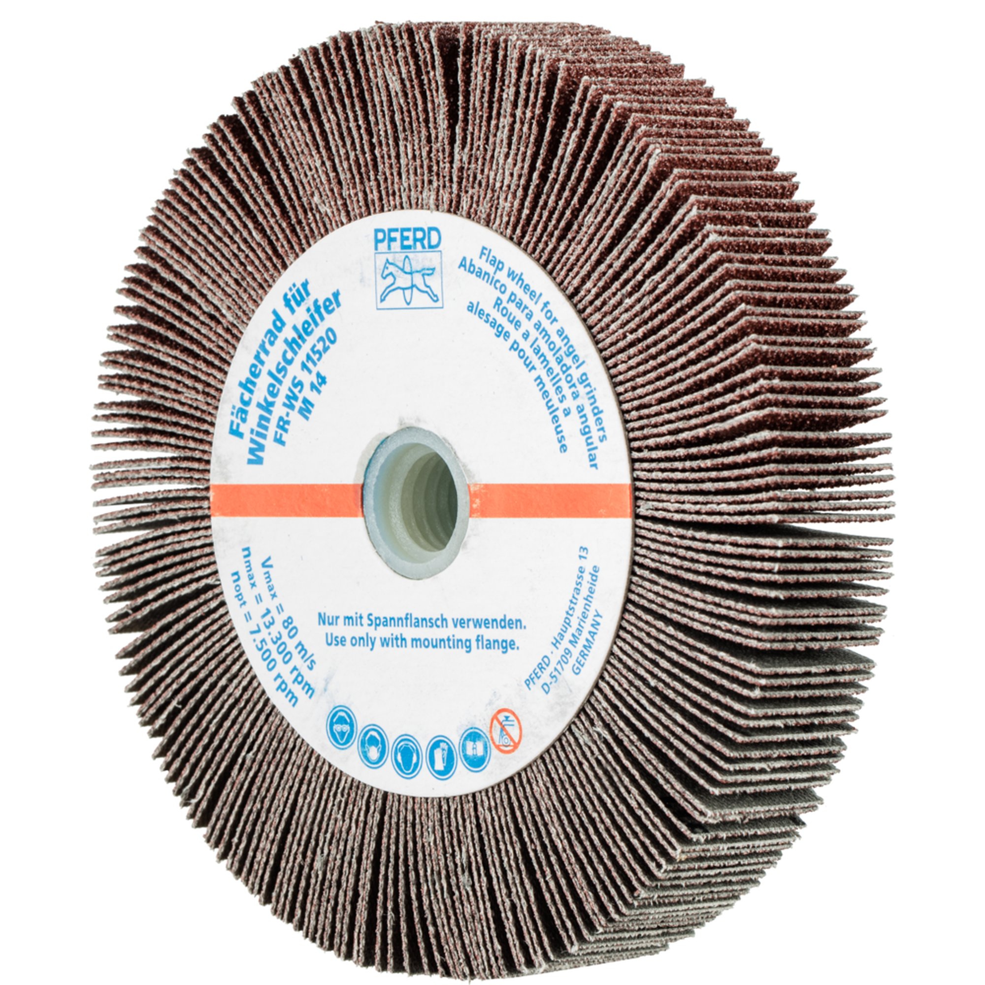 2 x PFERD Fächerrad für Winkelschleifer FR WS 11520 M14 A 60