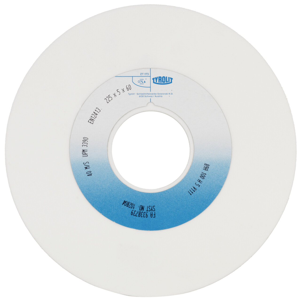 10x Tyrolit Sägeschärfschleifscheibe 200x8x32 mm 89A60 M5 V gerade Stahl/HSS