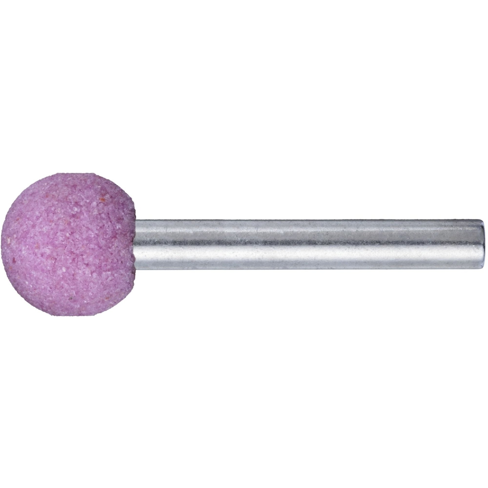 20x LUKAS Schleifstift KU Kugelform Stahl 25x25 mm Schaft 6 mm | Korn 36