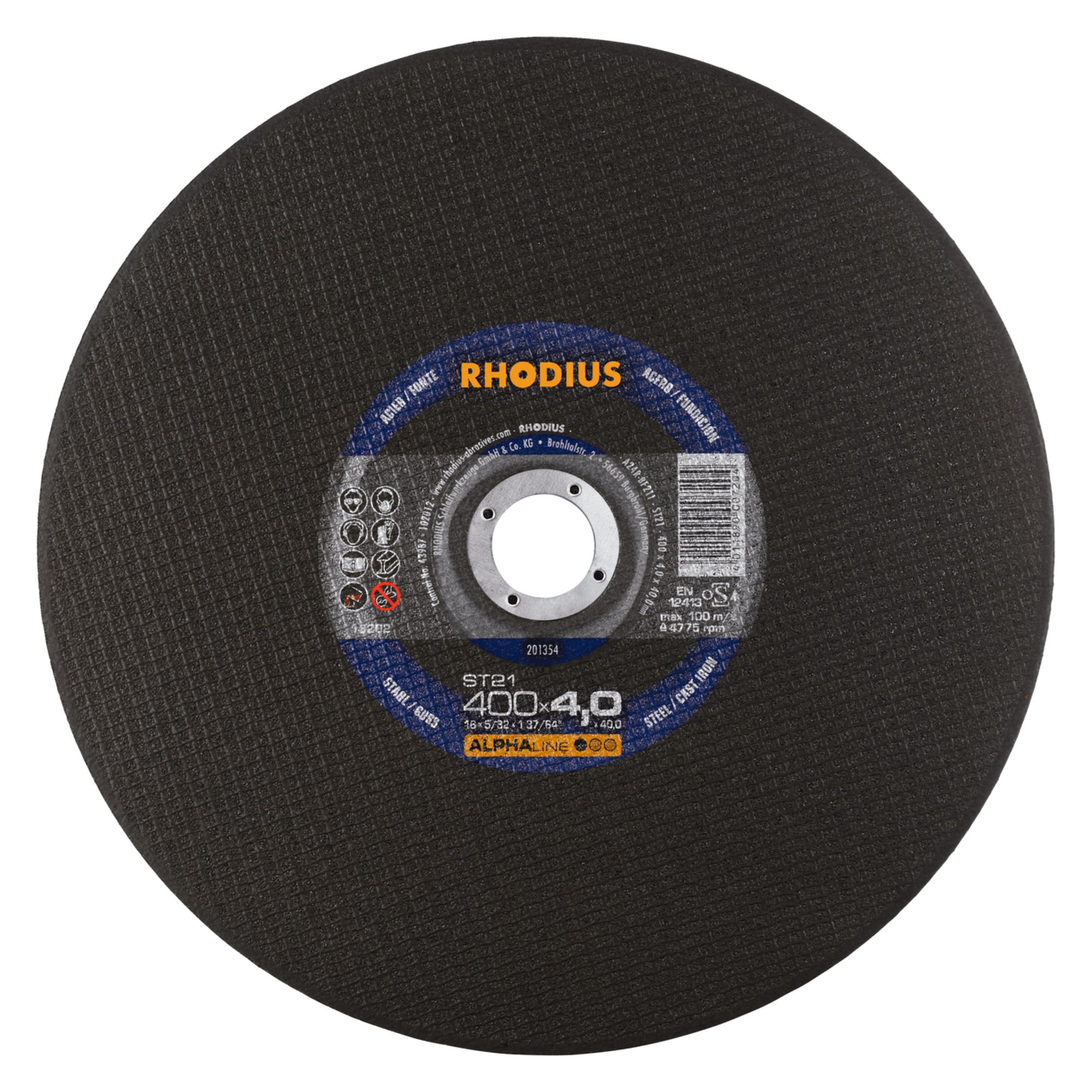 10 x RHODIUS Stationäre Trennscheibe ST21 Ø 400 mm