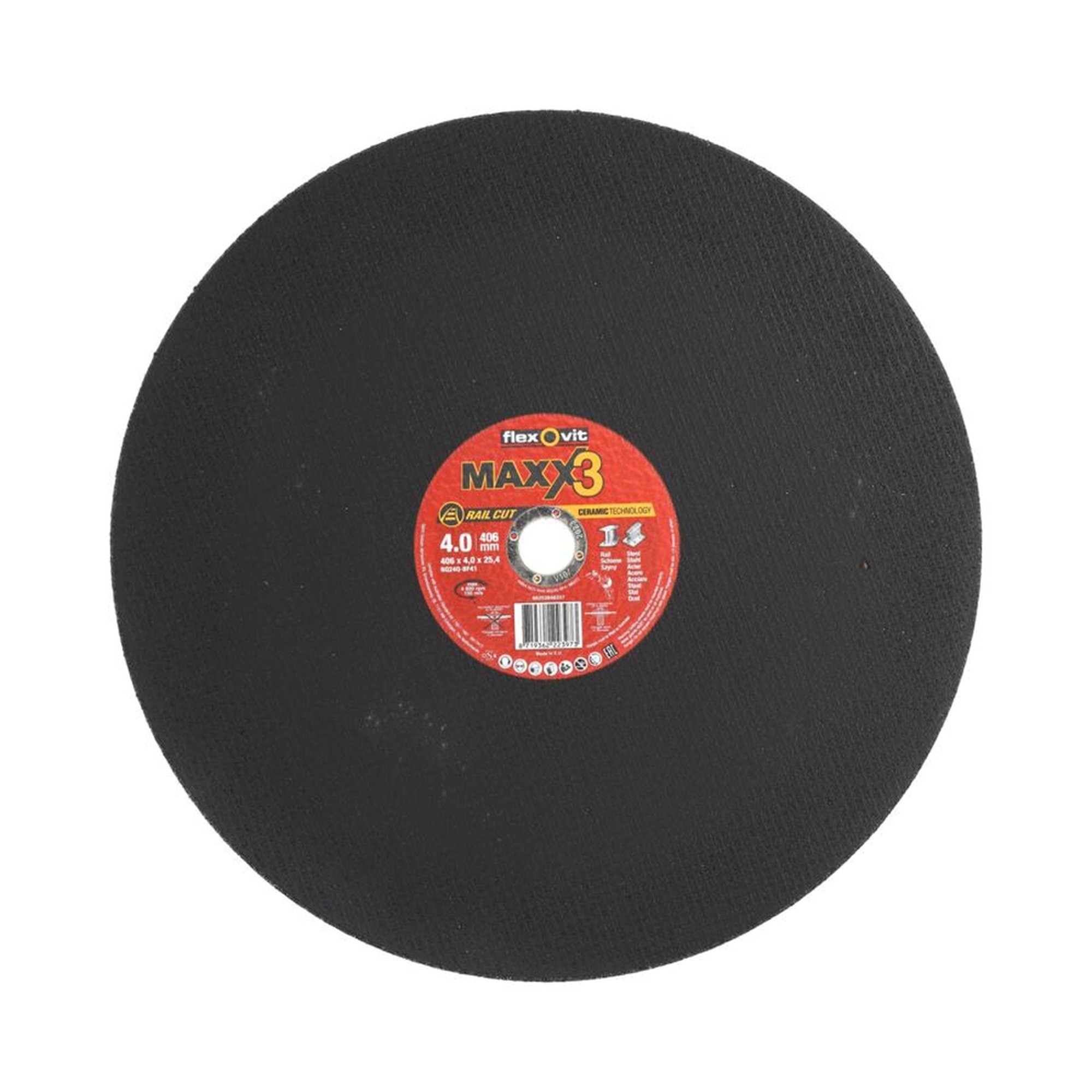 10 x Norton Trennscheibe für Metall Flexovit MAXX 406x4x25.4mm - Hochleistungsscheibe