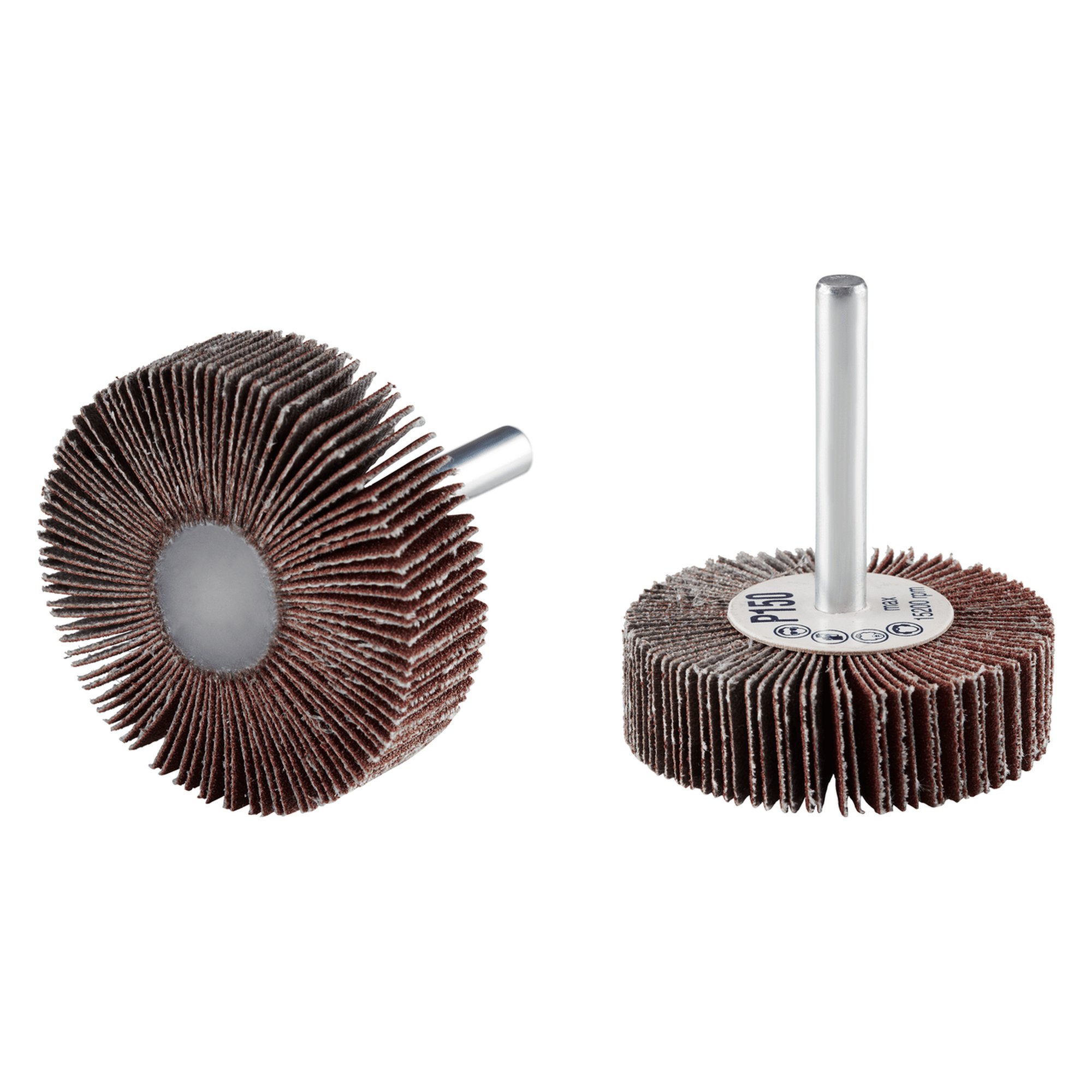 10 x RHODIUS Fächerschleifer Schleifmop FS Ø 50 mm Körnung 40