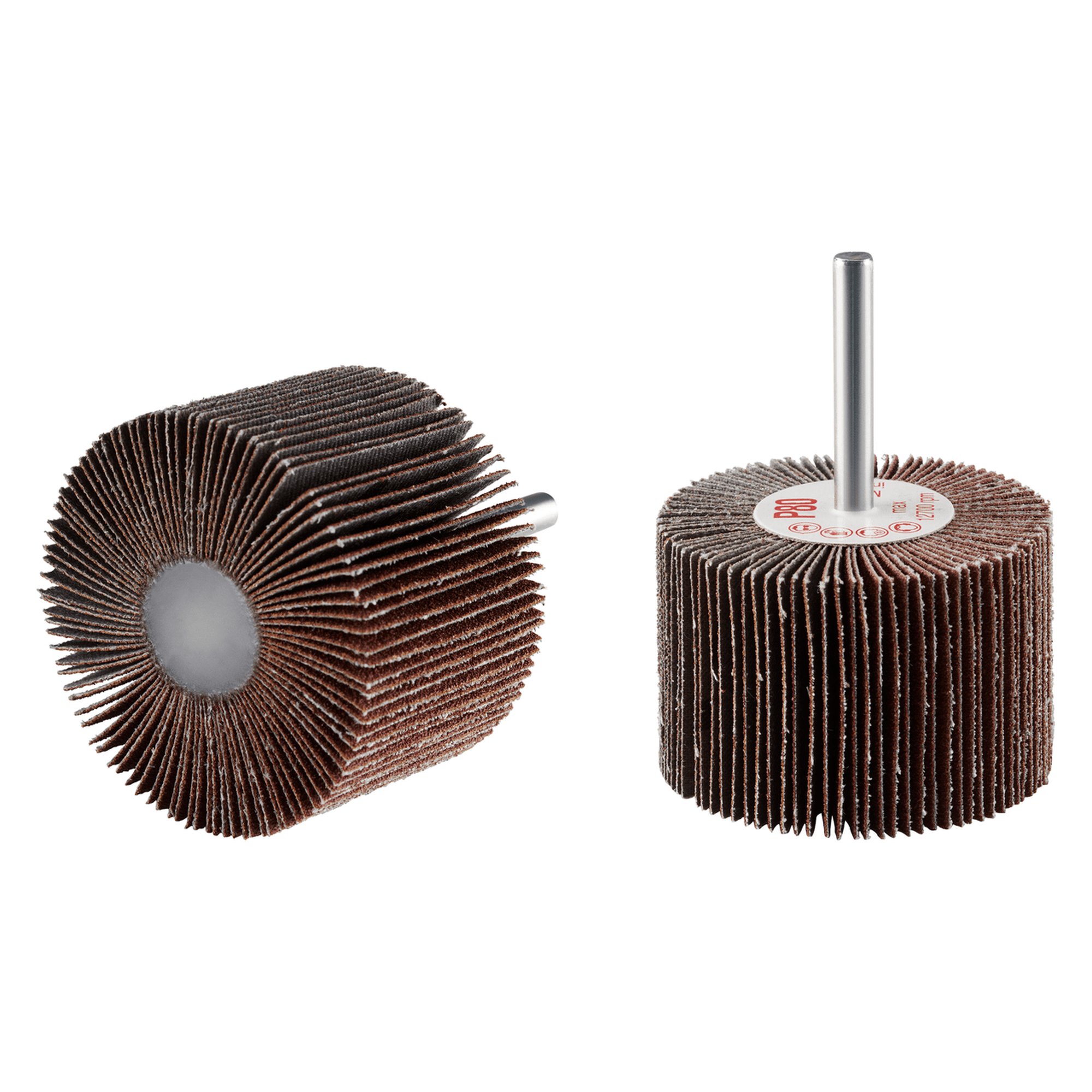 10 x RHODIUS Fächerschleifer Schleifmop FS Ø 60 mm Körnung 150