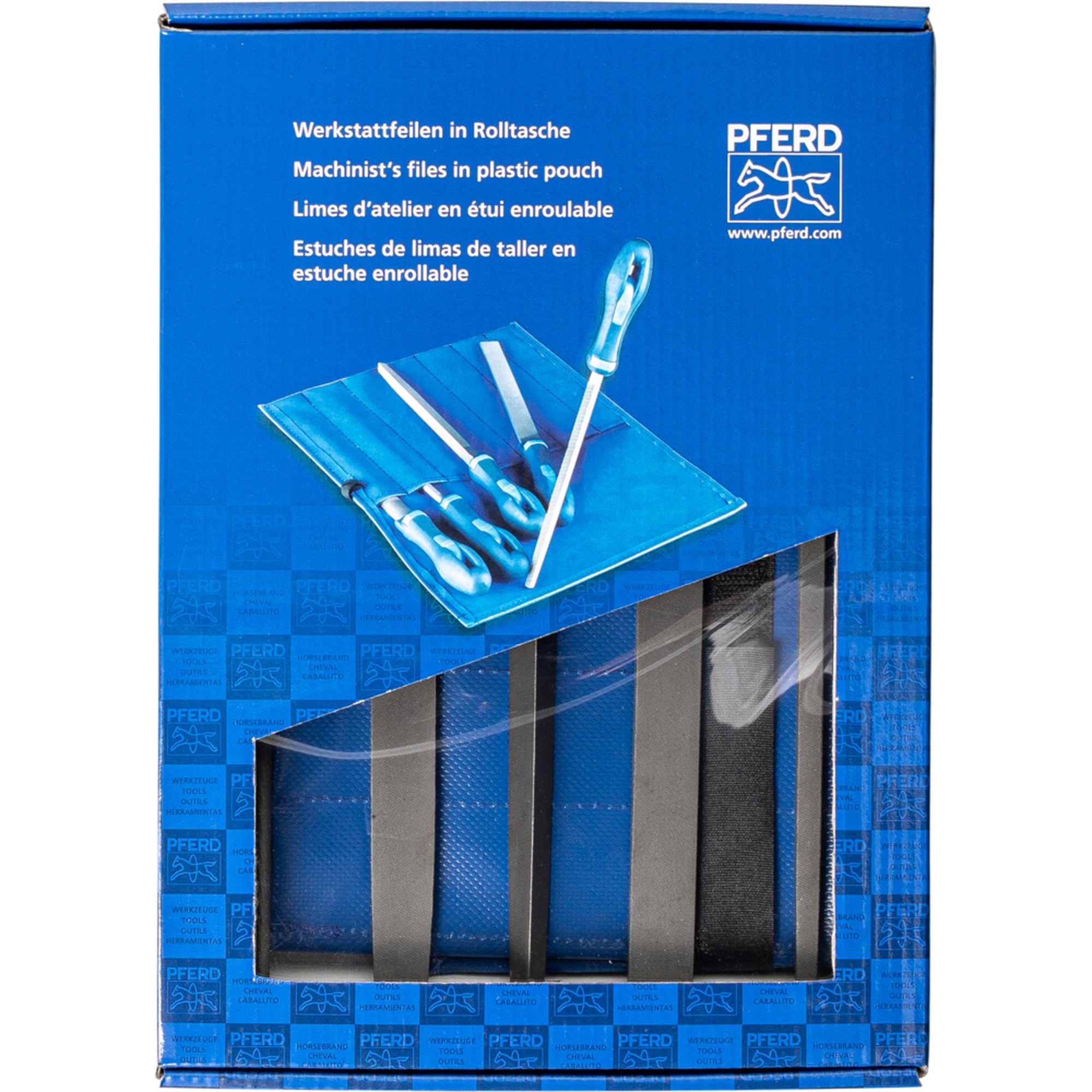 PFERD Werkstattfeilen in Rolltasche 533 WRU 200