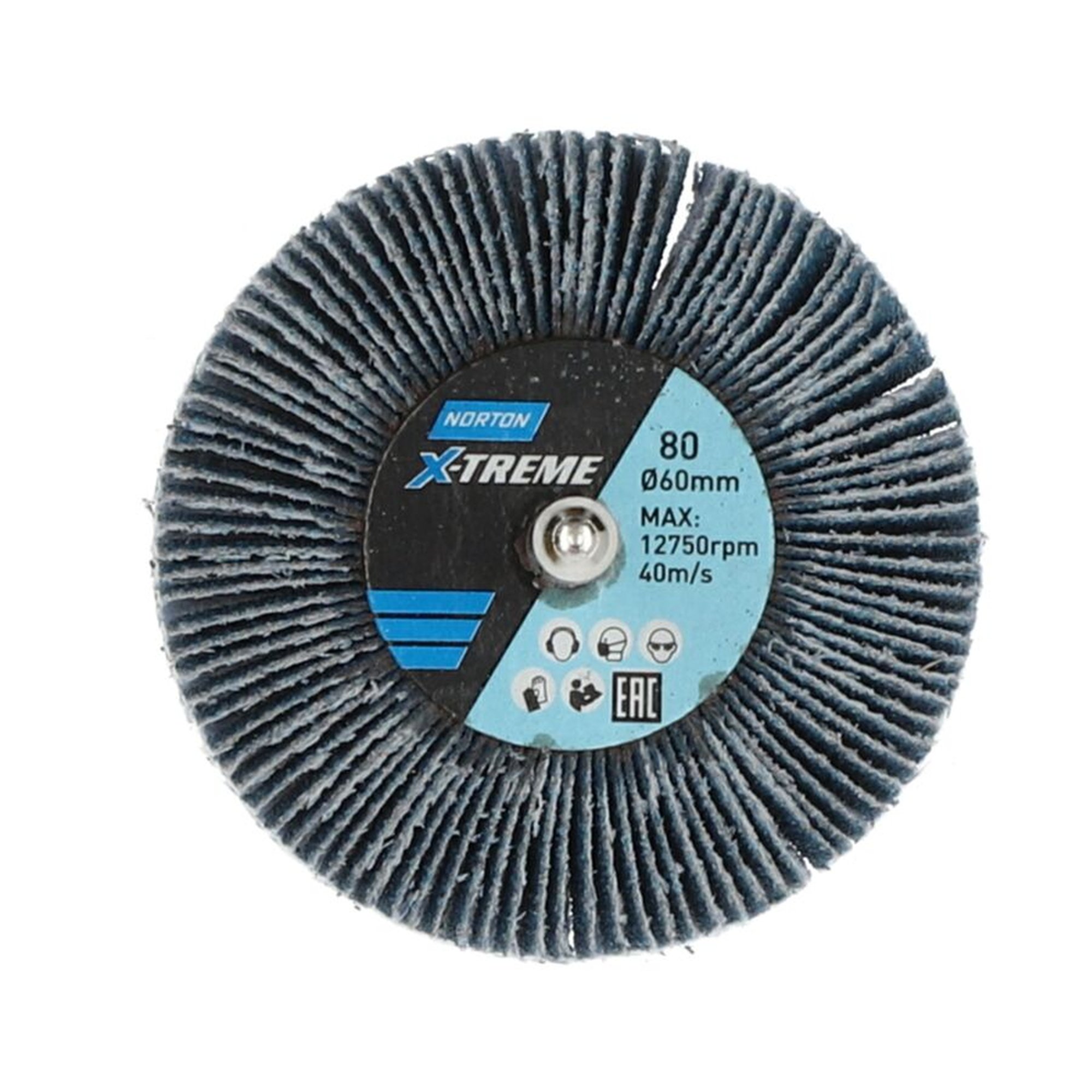 10 x Norton Fächerschleifer Schleifmop 60x30x6 R822 80 Norzon, robust und effizient