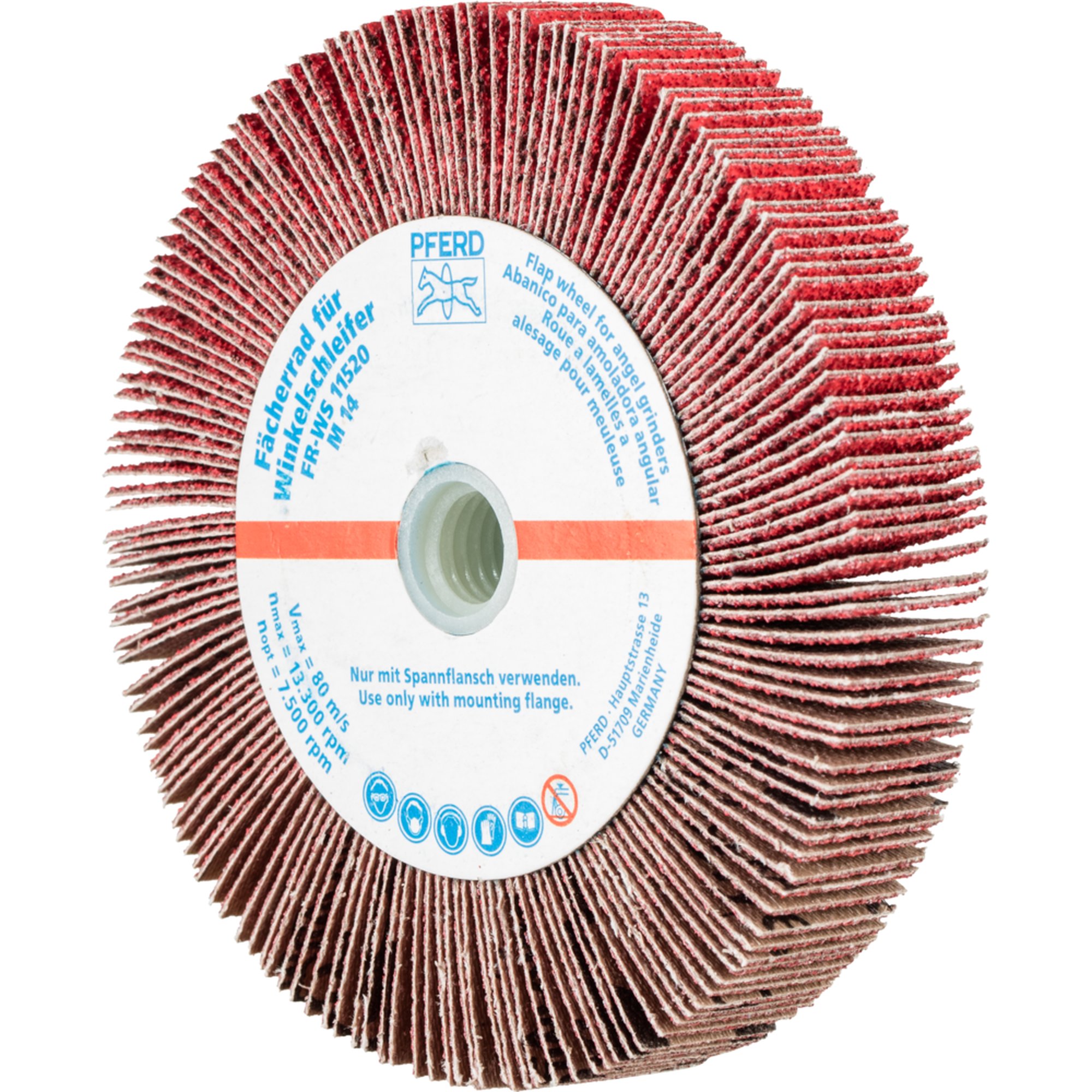 2 x PFERD Fächerrad für Winkelschleifer FR WS 11520 M14 CO-COOL 60