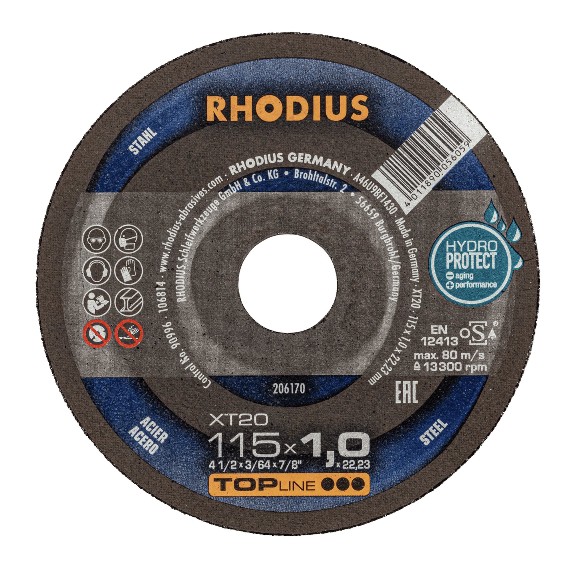 50 x RHODIUS Extradünne Trennscheibe XT20 Ø 115 mm