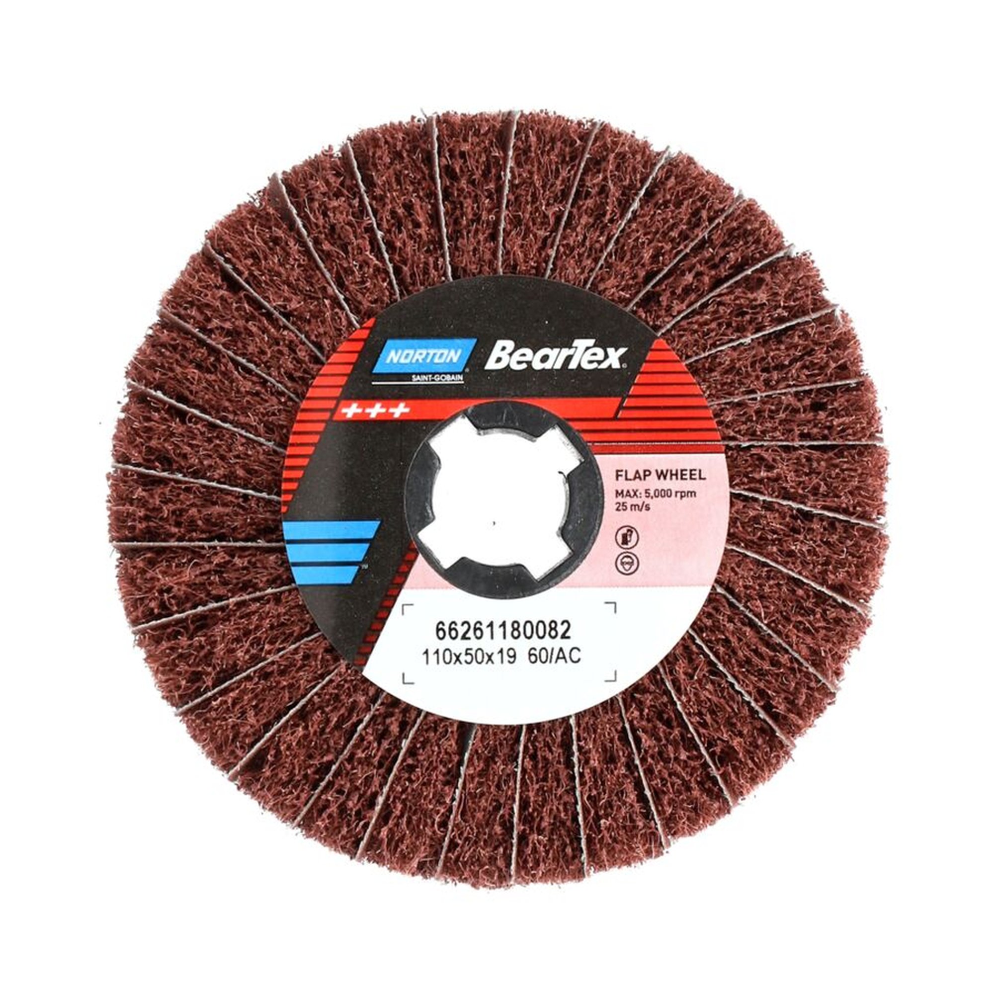 2 x Norton Fächerschleifer 110x50x19 Satinex kombiniert F2200 Grob A/P60