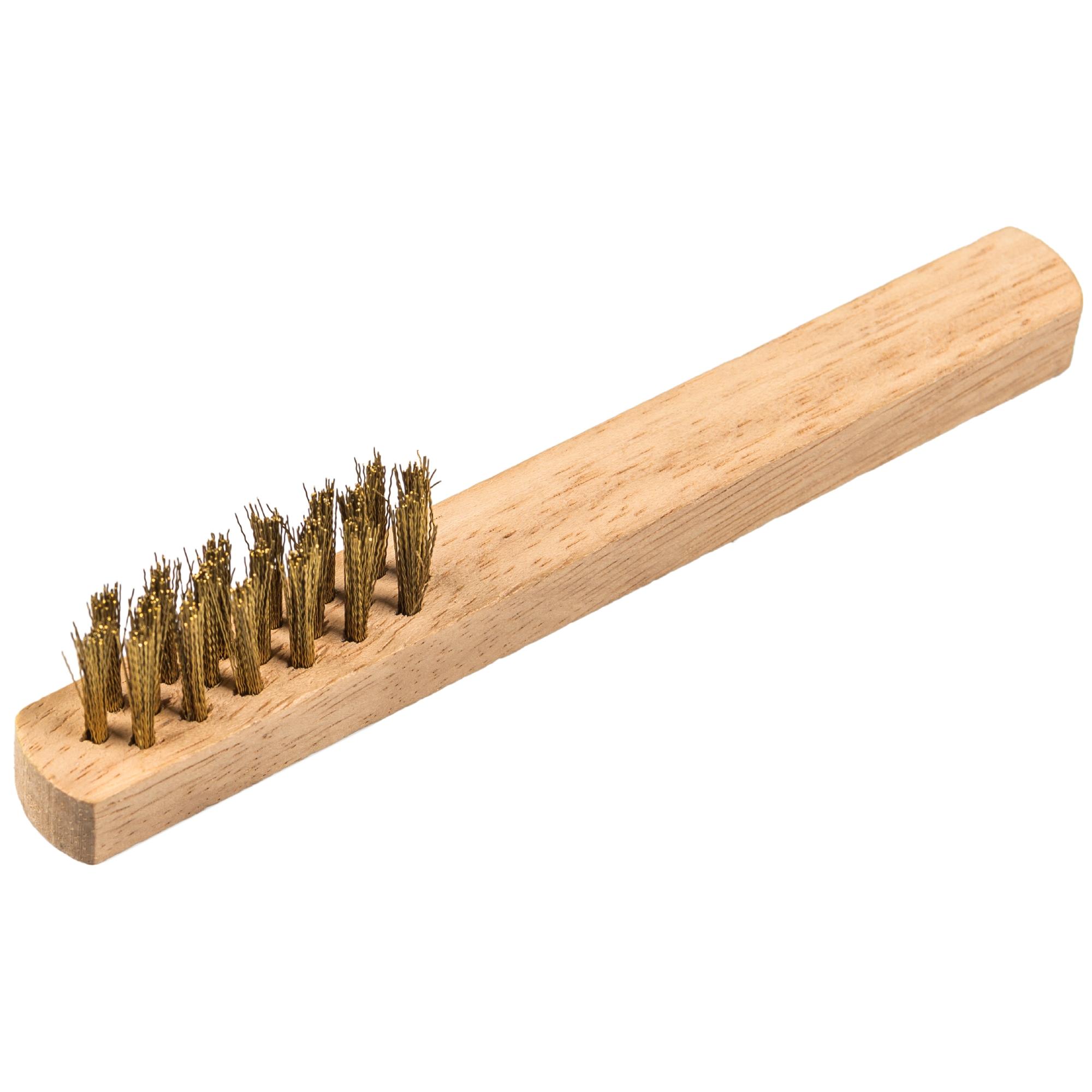 25 x Klingspor Zündkerzenbürste Anzahl Reihen 3, 45 x 17 x 145 mm, Holzgriff 0,17 Edelstahl