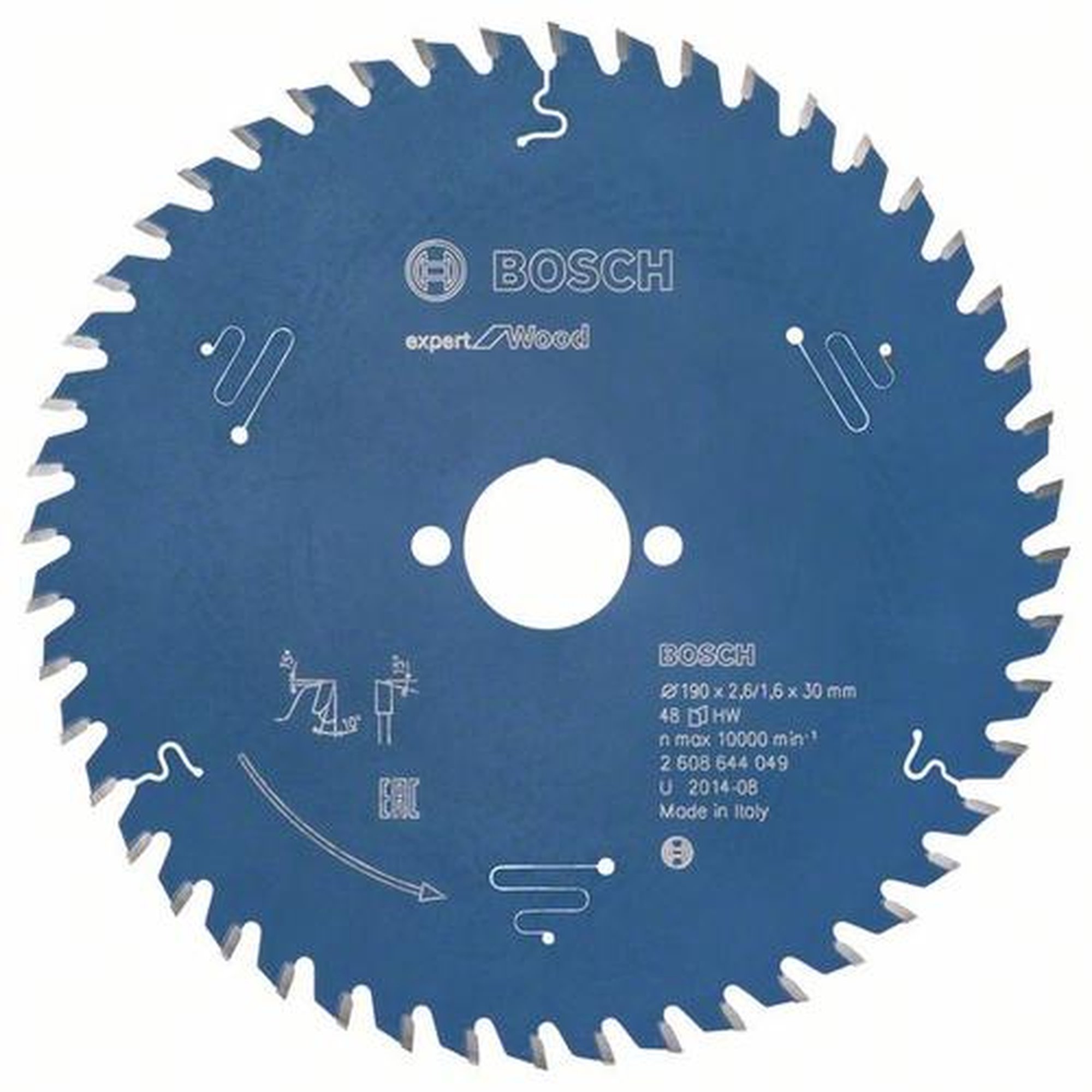BOSCH Kreissägeblatt Expert für Holz, Ø 190 mm, 48 Zähne