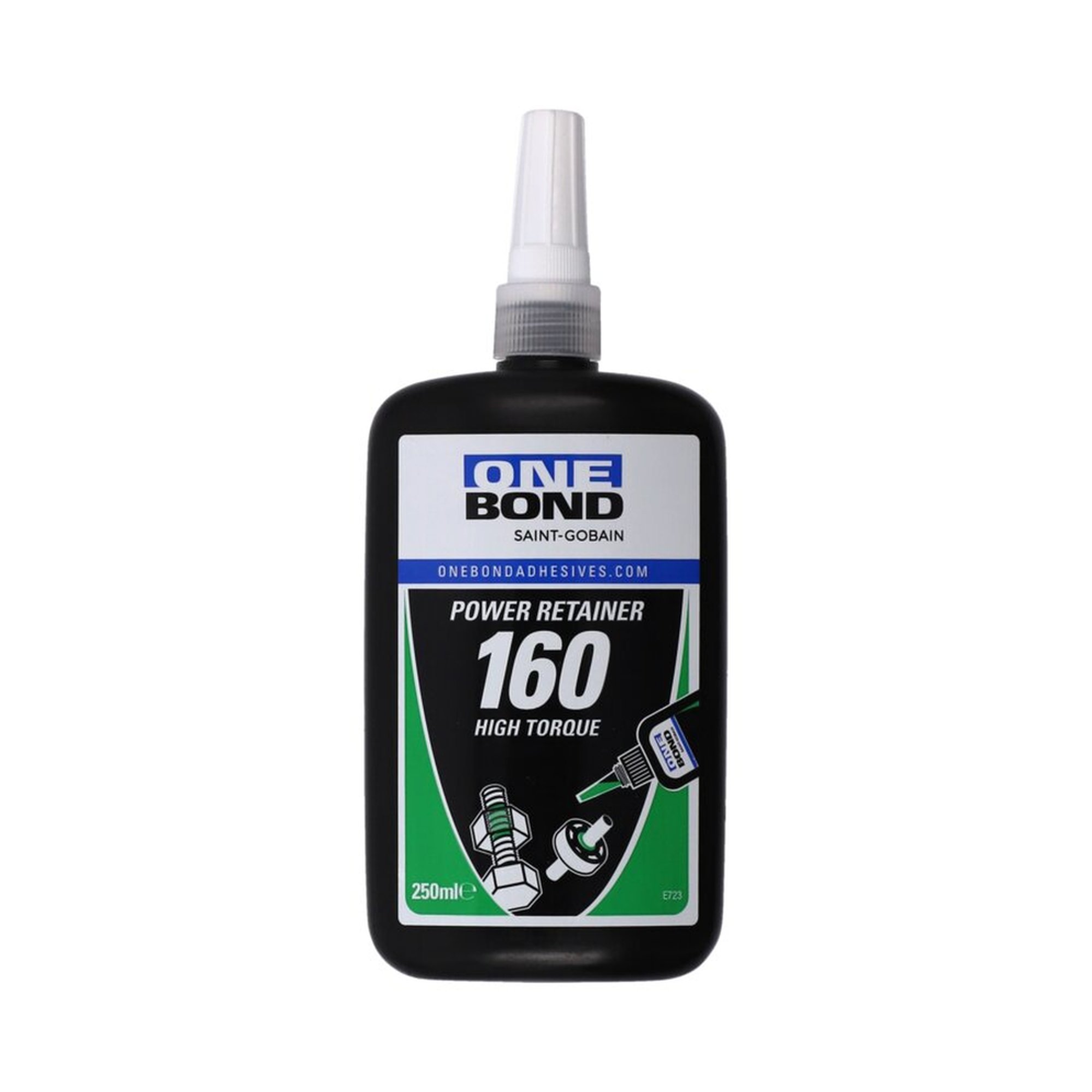 10 x Norton Anaerobic Adhesive OneBond Kunststoff-Quetschflasche 250 ml Grün