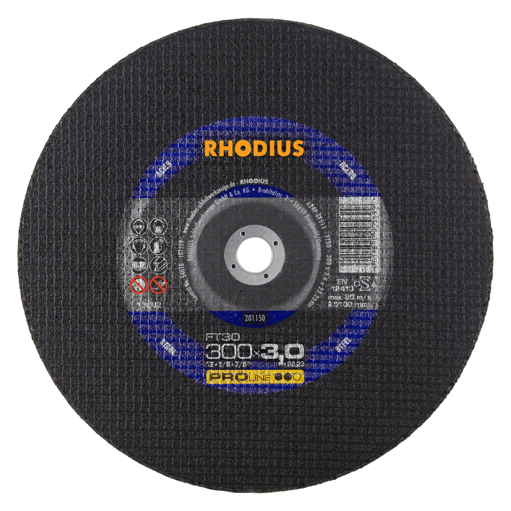 25 x RHODIUS Freihandtrennscheibe FT30 Ø 300 mm