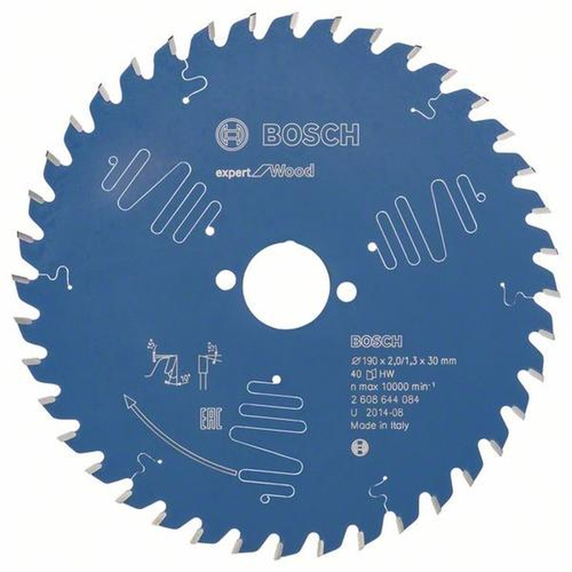 BOSCH Kreissägeblatt Expert für Holz, Ø 190 mm, 40 Zähne
