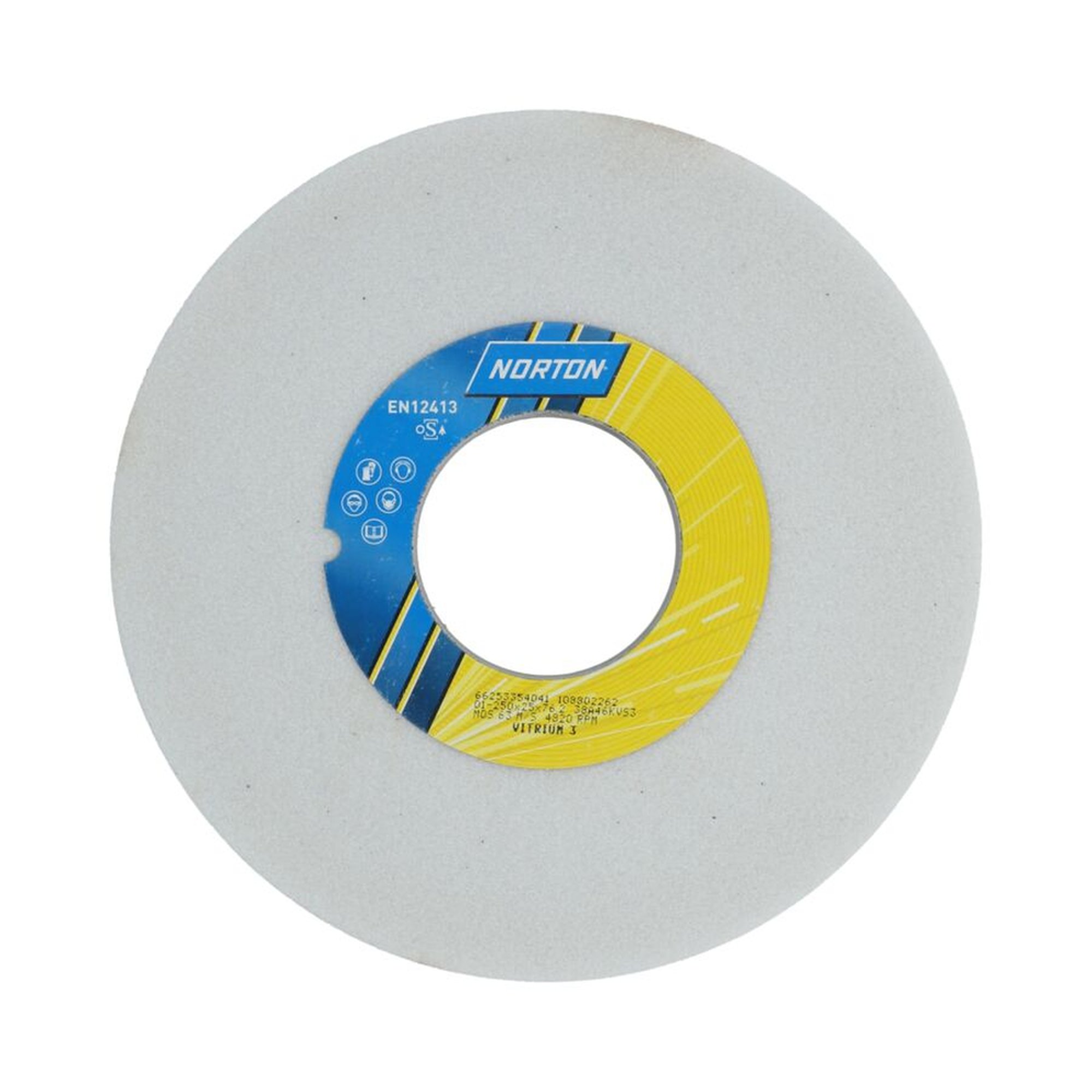 Norton Schleifscheibe gerade 250x25x76,2 38A 46 KVS3 für präzises Schleifen