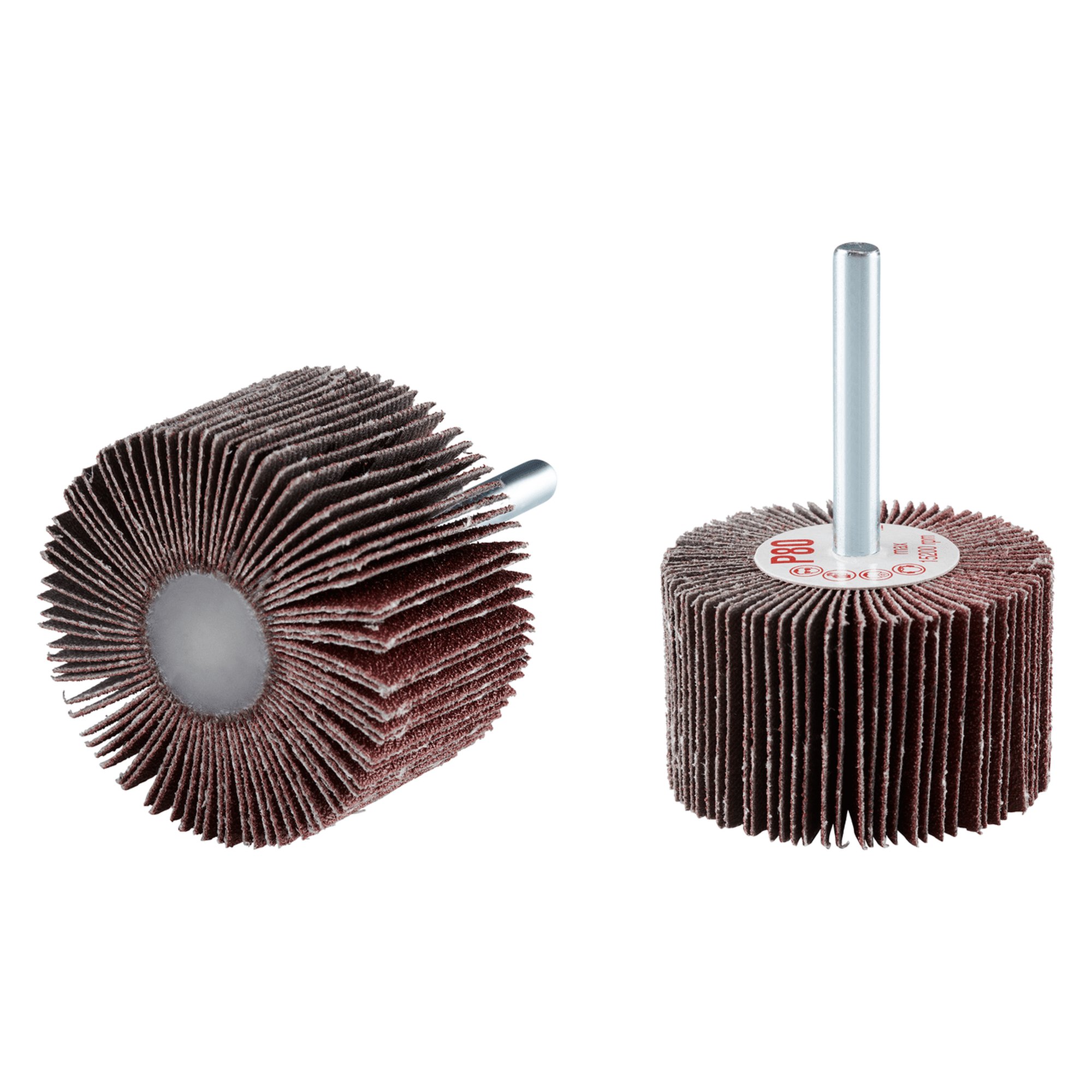 10 x RHODIUS Fächerschleifer Schleifmop FS Ø 50 mm Körnung 120