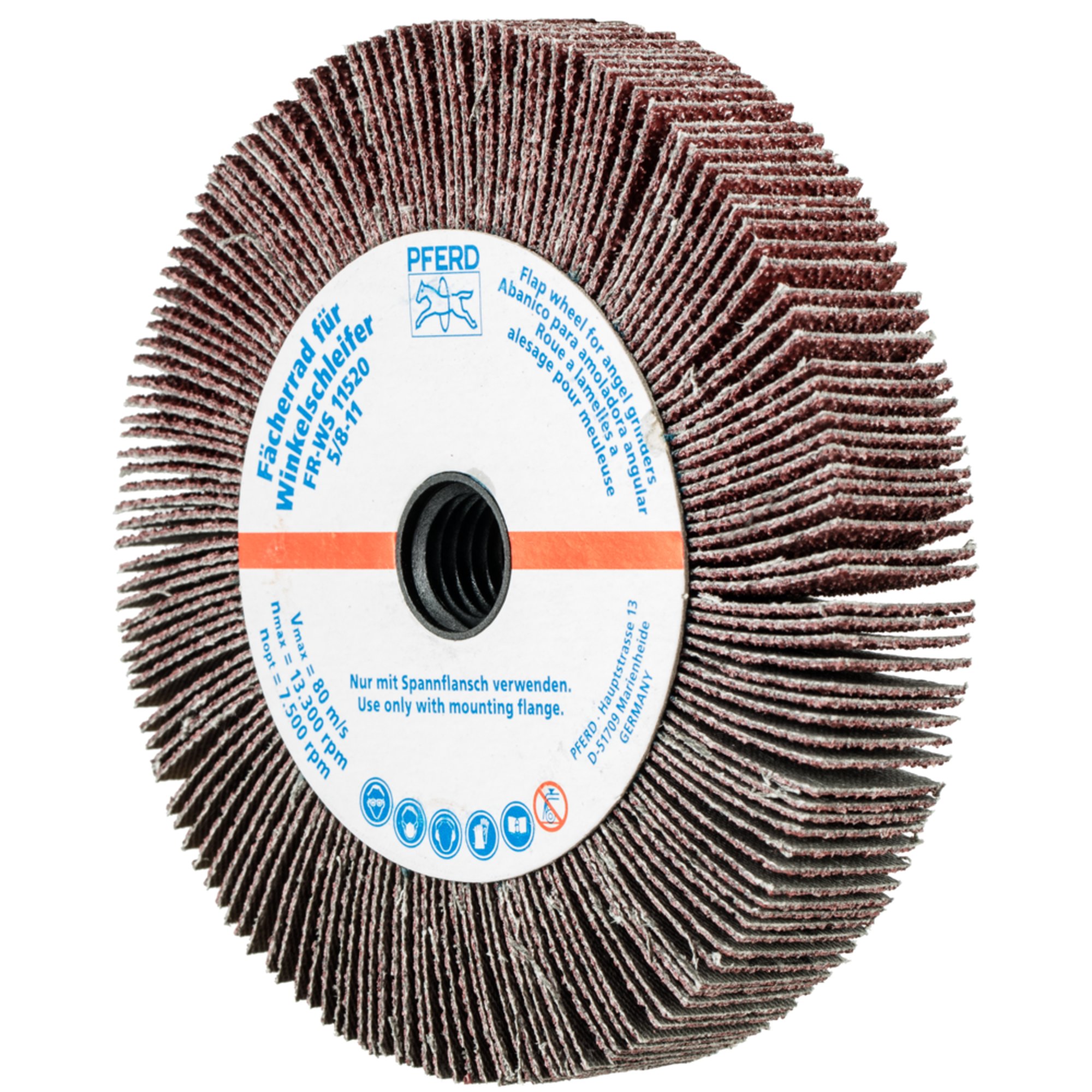 2 x PFERD Fächerrad für Winkelschleifer FR WS 11520 5/8-11 A 40