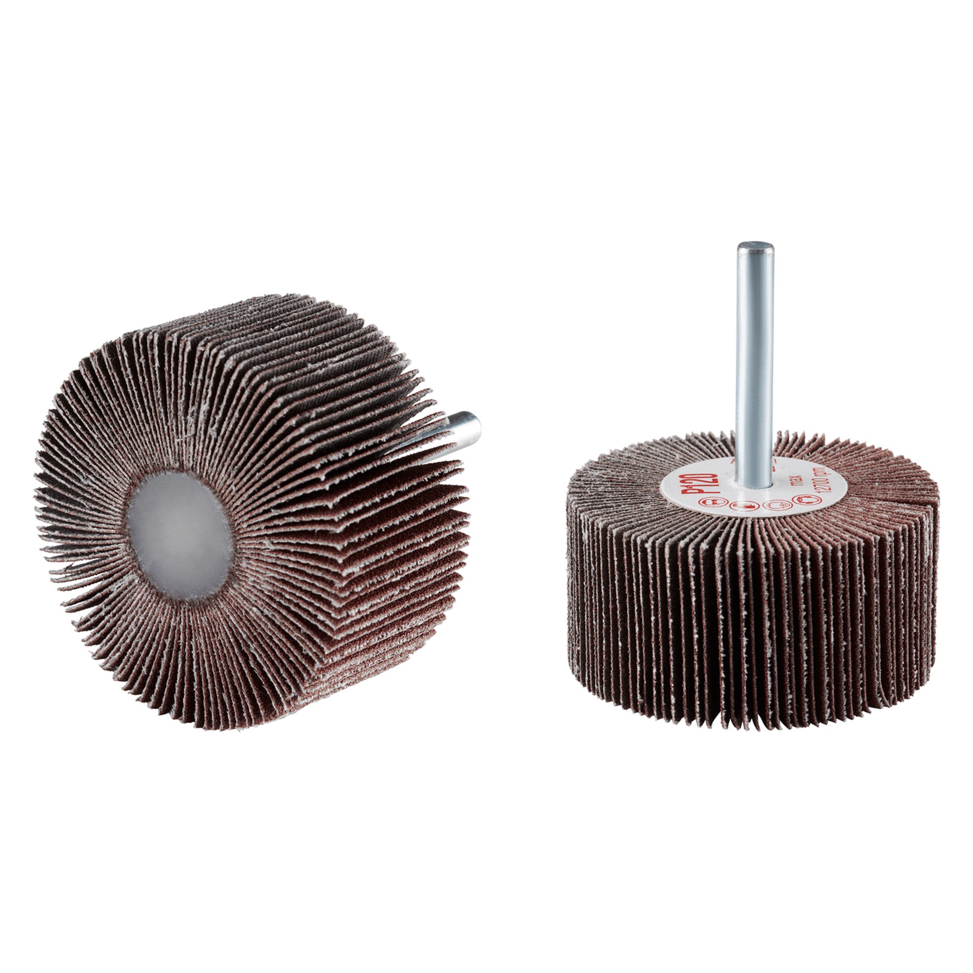 10 x RHODIUS Fächerschleifer Schleifmop FS Ø 60 mm Körnung 150