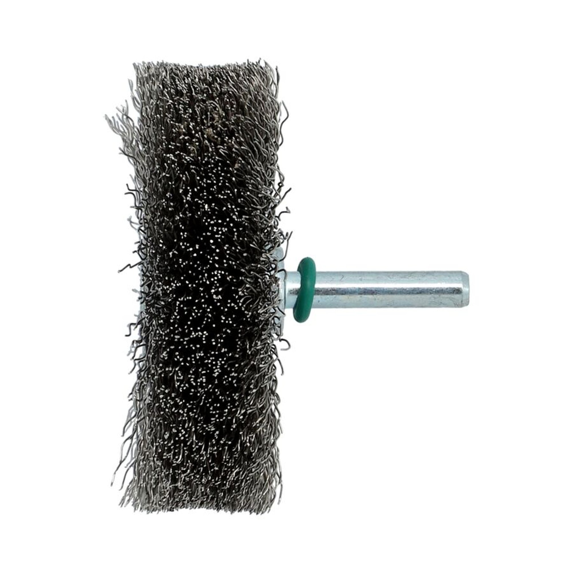 12 x Norton Drahtbürste Rundbürste auf Schaft, gewellt, Edelstahl WHB 70 15 6 0,30