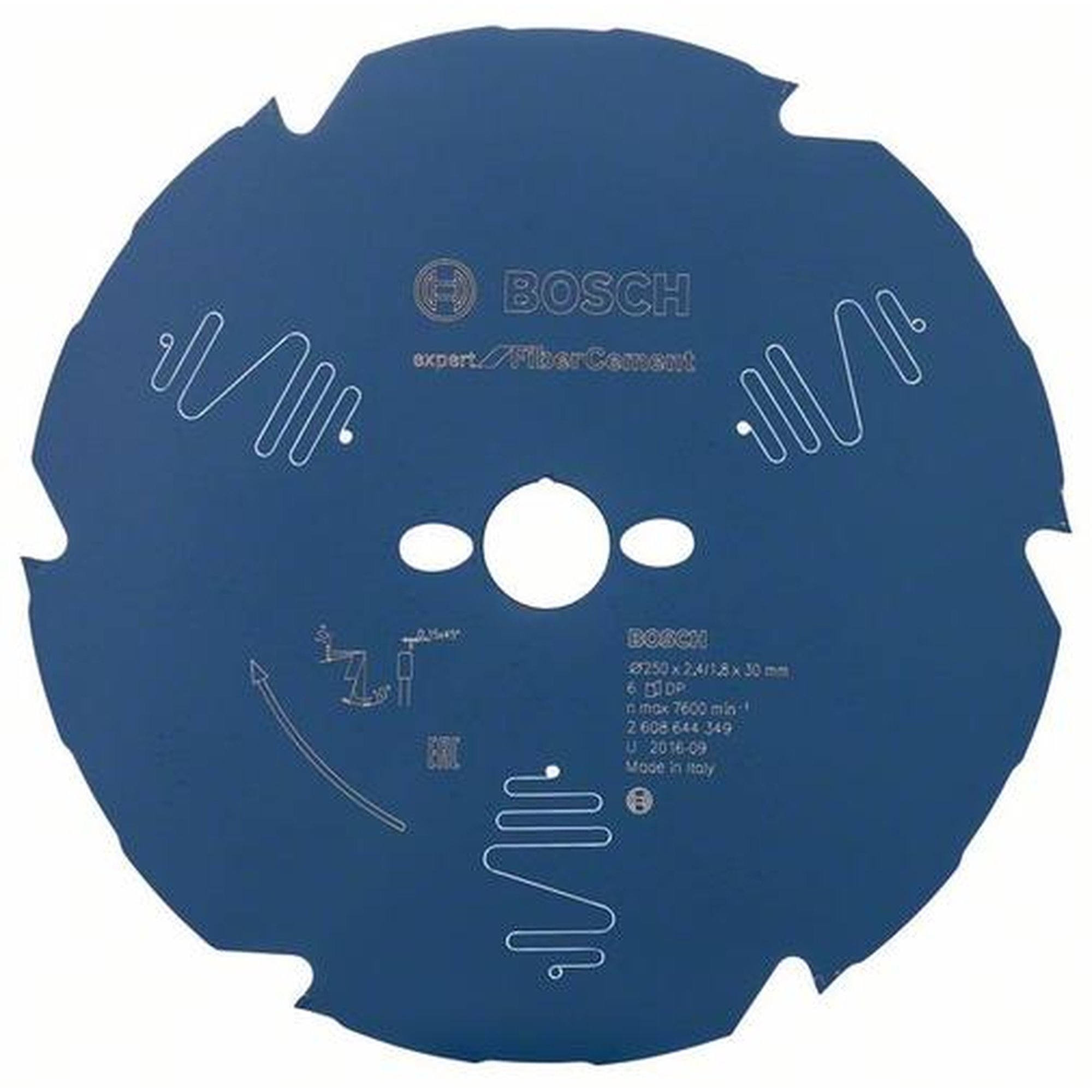 BOSCH Kreissägeblatt Expert für Faserzement, Ø 250 mm, 6 Zähne