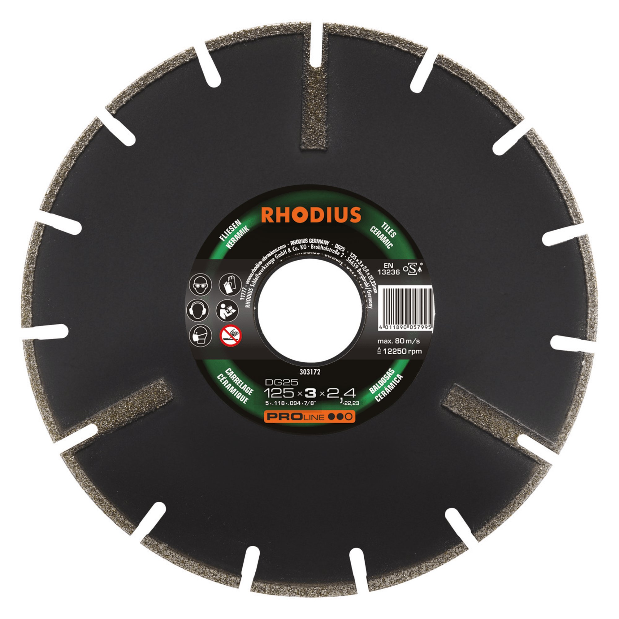 RHODIUS Diamanttrennscheibe  DG25 Ø 125 mm