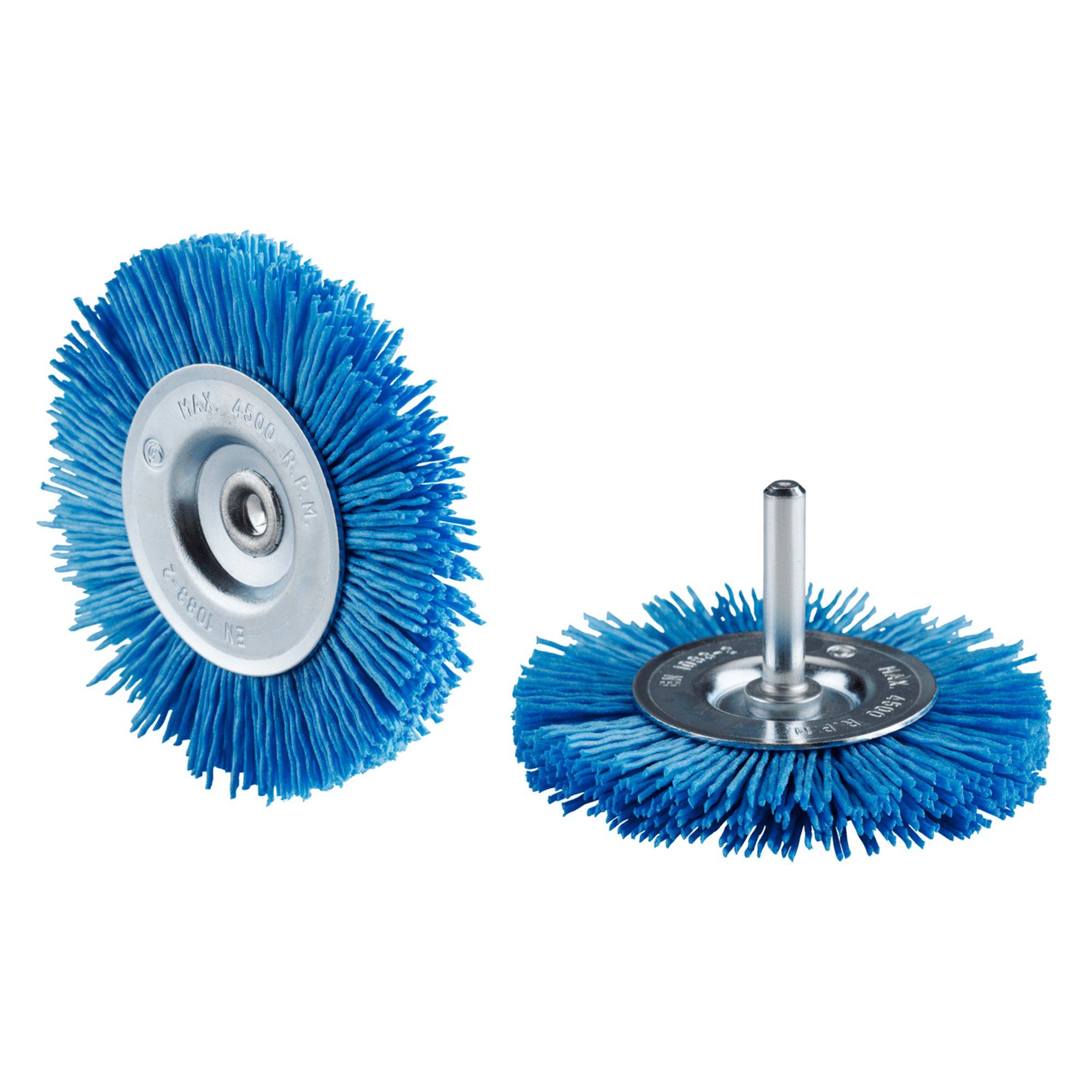 10 x RHODIUS Stahlbürste Drahtbürste Rundbürste HRB Ø 75 mm Körnung fine