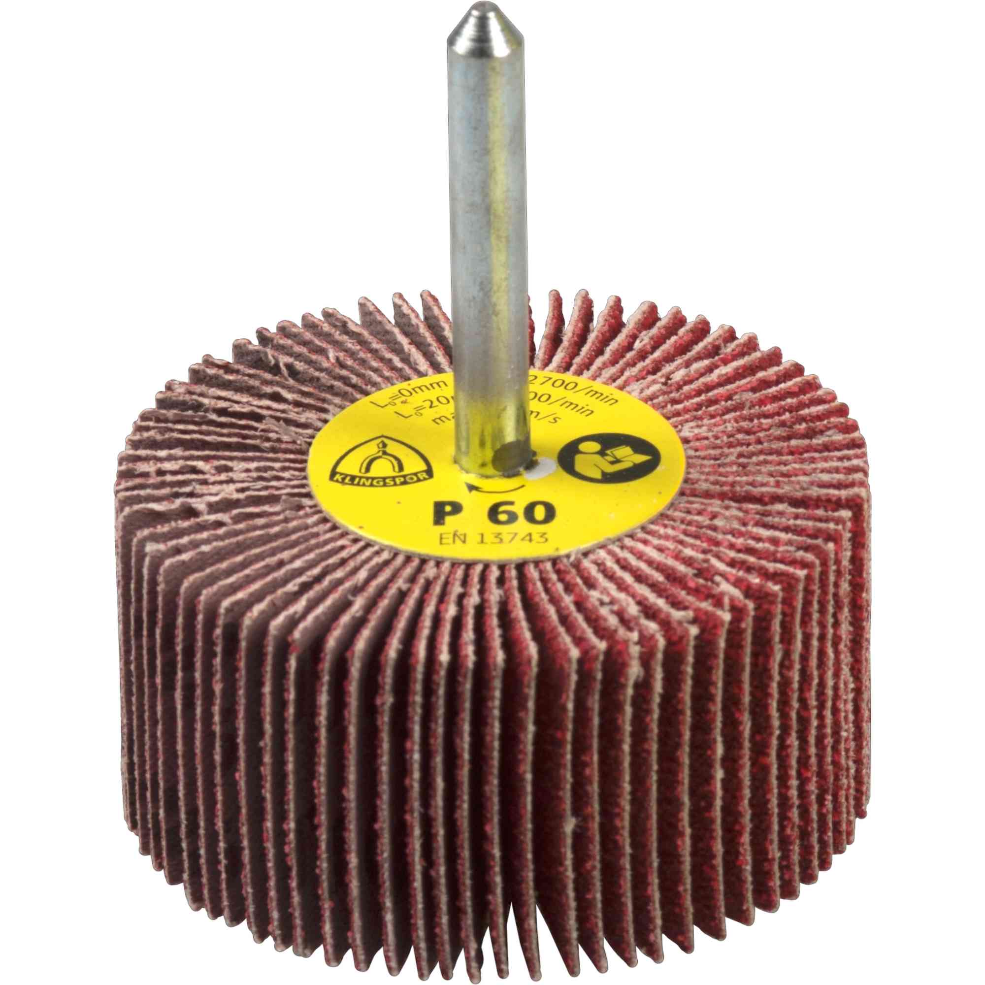 10 x Klingspor KM 615 Schleifmopstifte Multibindung, 40 x 20 x 6 mm Korn 80