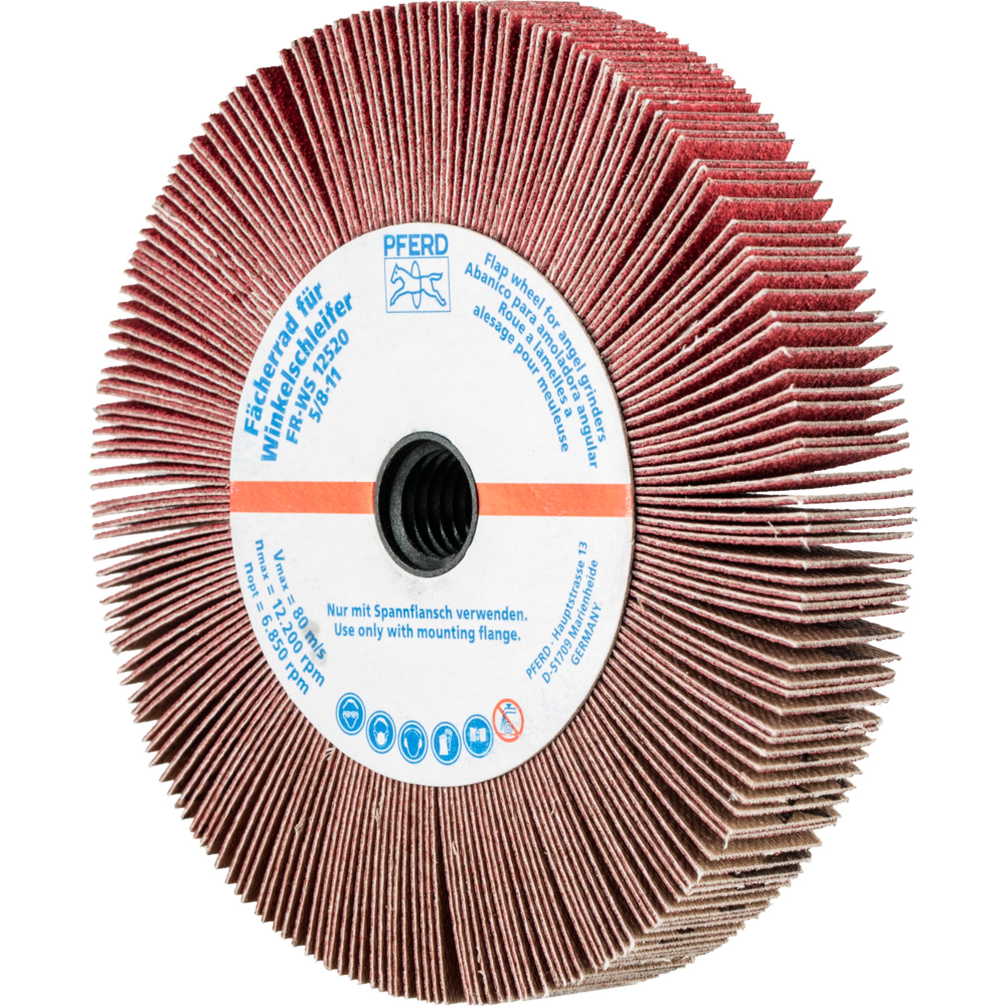2 x PFERD Fächerrad für Winkelschleifer FR WS 12520 5/8-11 CO-COOL 120