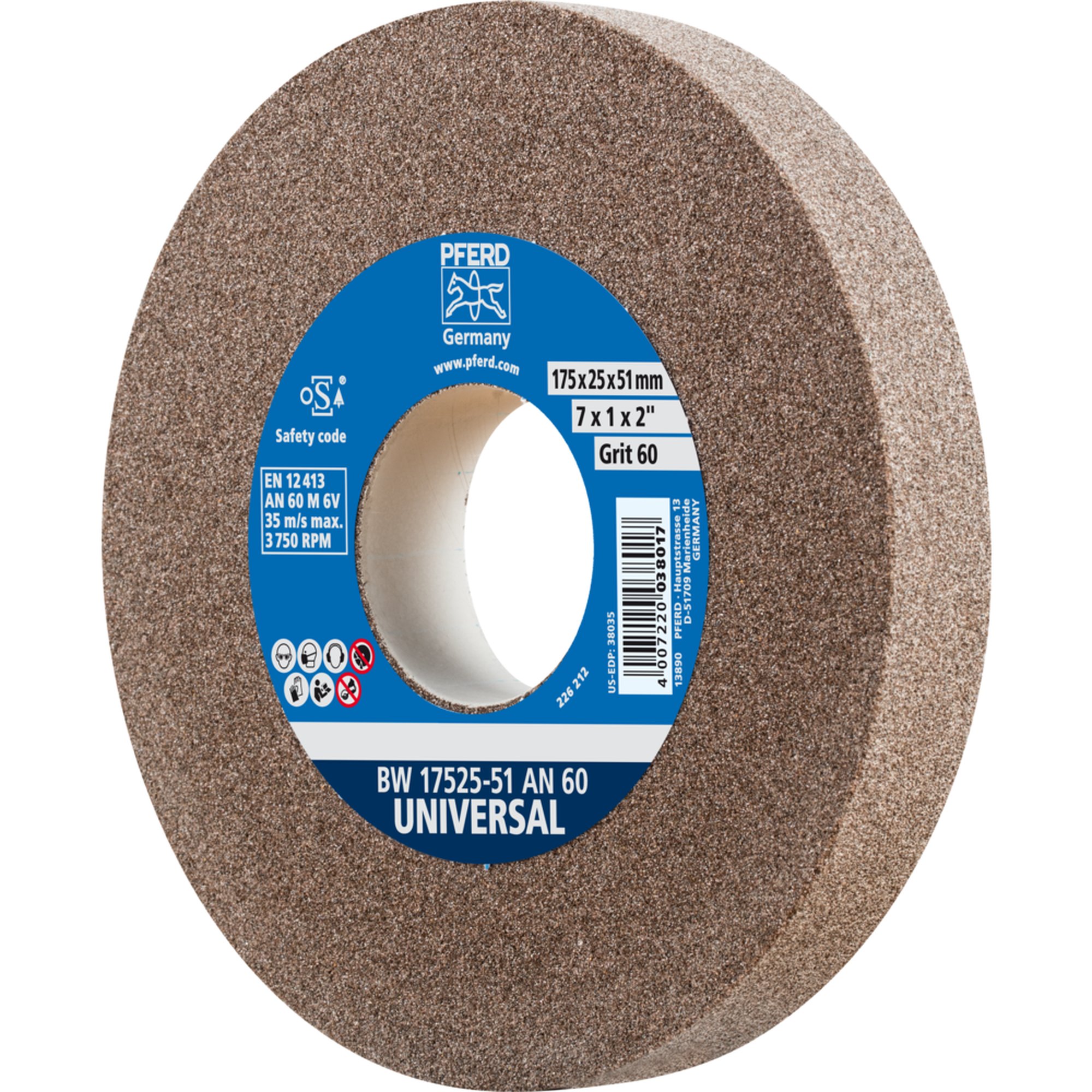 PFERD Schleifbockscheibe BW 17525-51 AN 60 UNIVERSAL | Aktionspreis