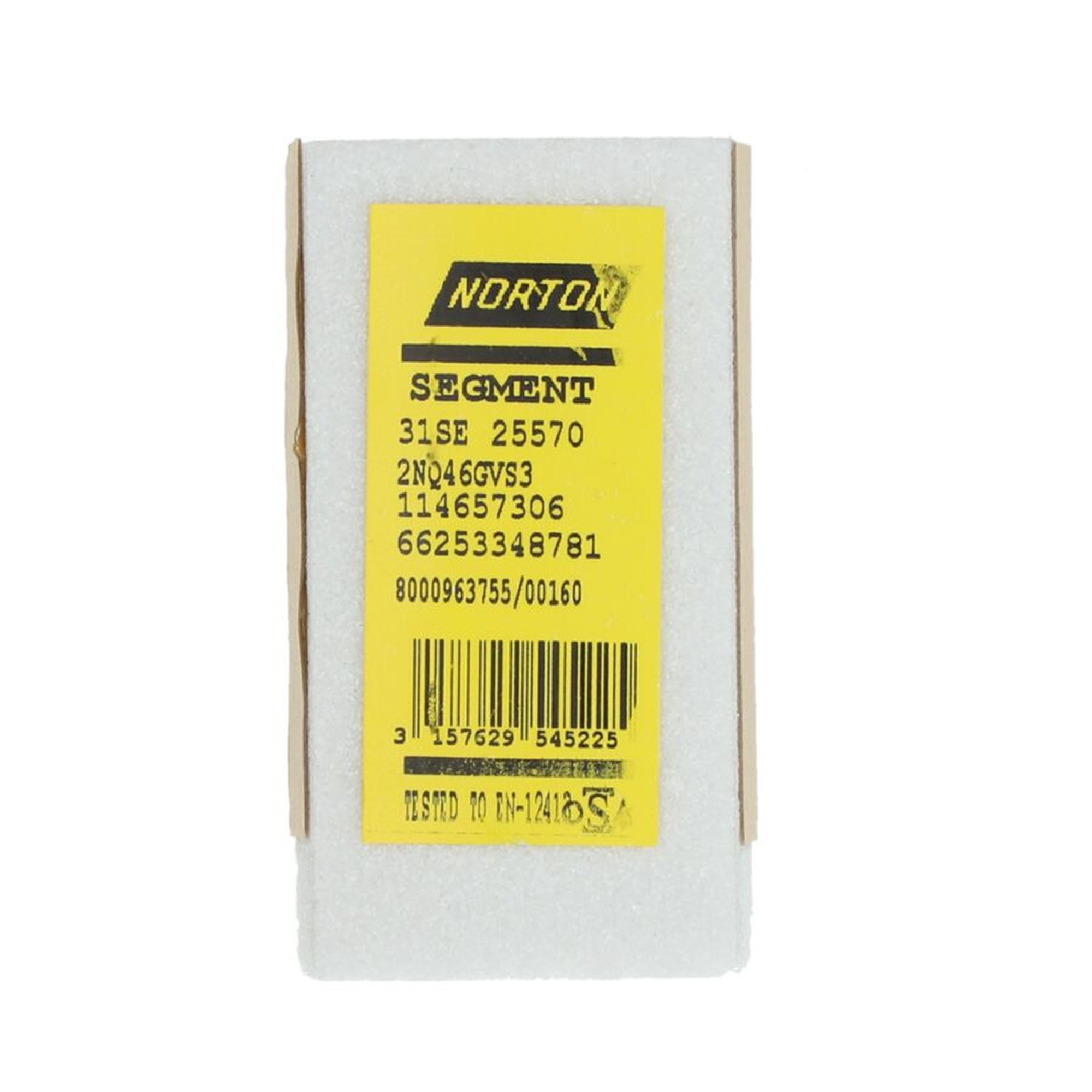 4 x Norton QUANTUM Schleifsegmente 90x50x16mm K46 zum Flachschleifen, 31 Stück