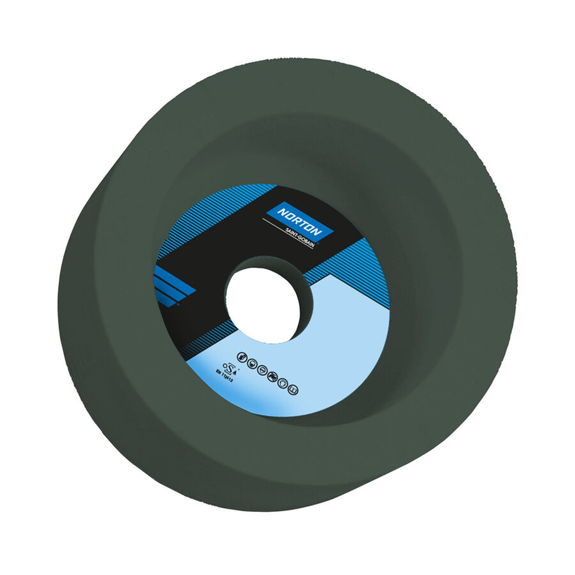 6 x Norton Schleiftopf 150x50x65 zylindrisch 39C 80 JVS für präzises Schleifen