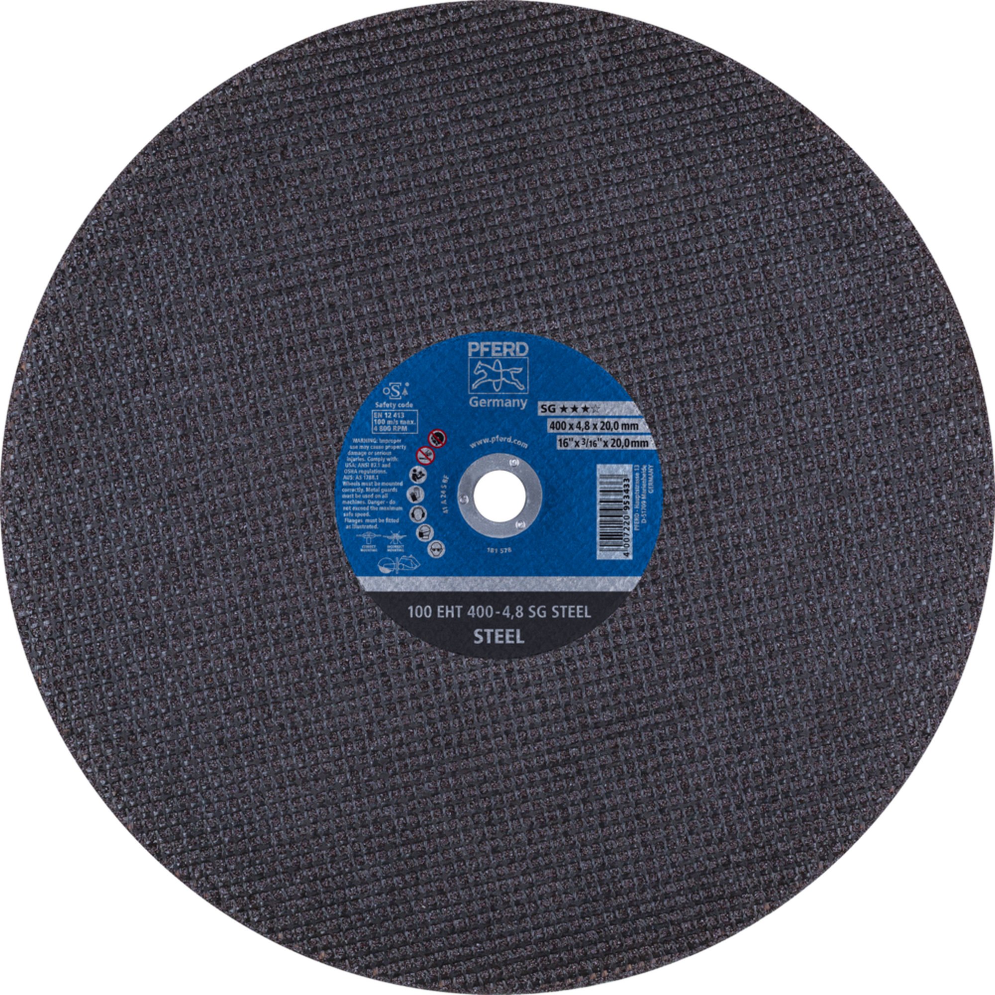 10 x PFERD Trennscheibe 100 EHT 400-4,8 SG STEEL/20,0