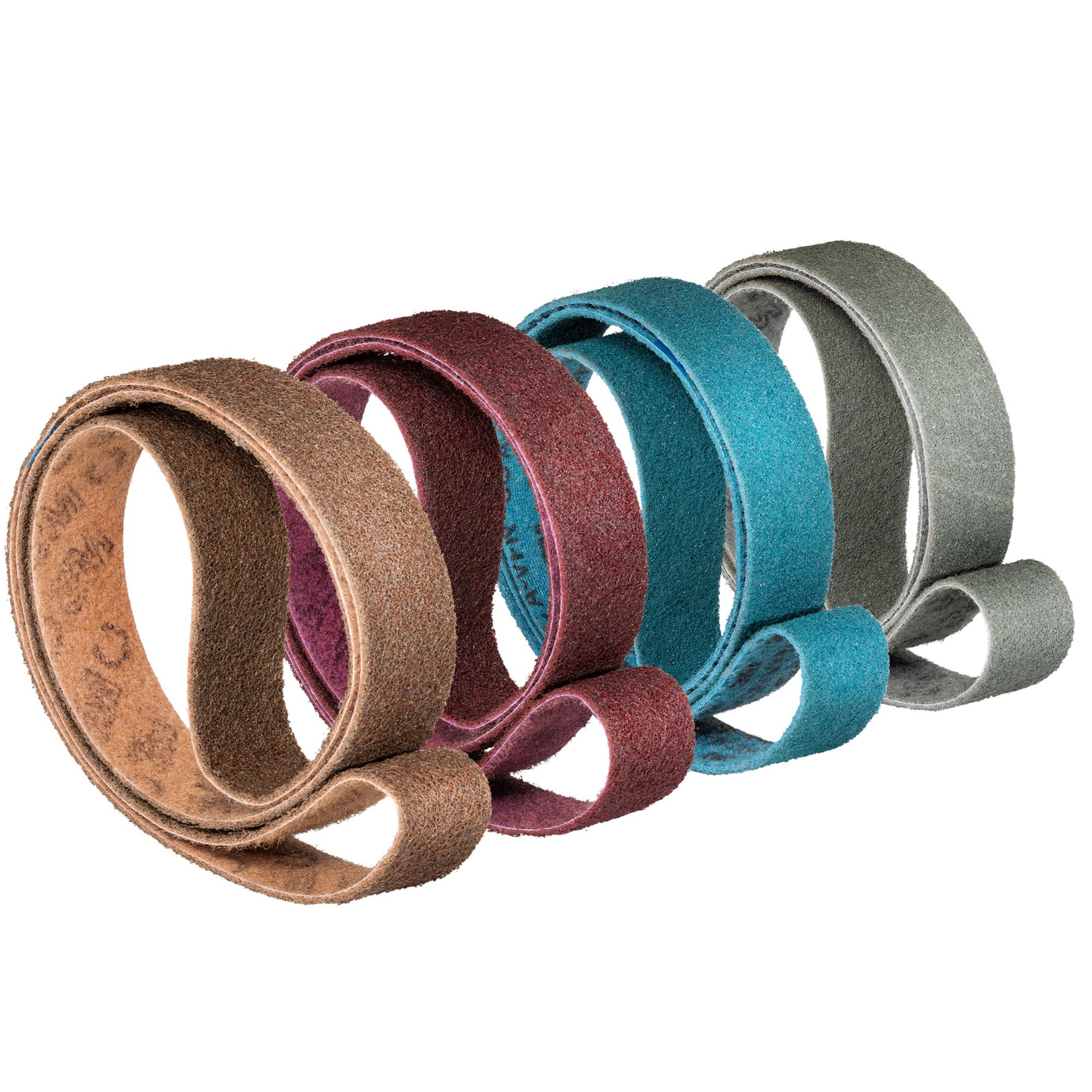 4er-Set 3M Scotch-Brite SC-BS Vlies-Schleifbänder | 50 x 2000mm | grob-superfein
