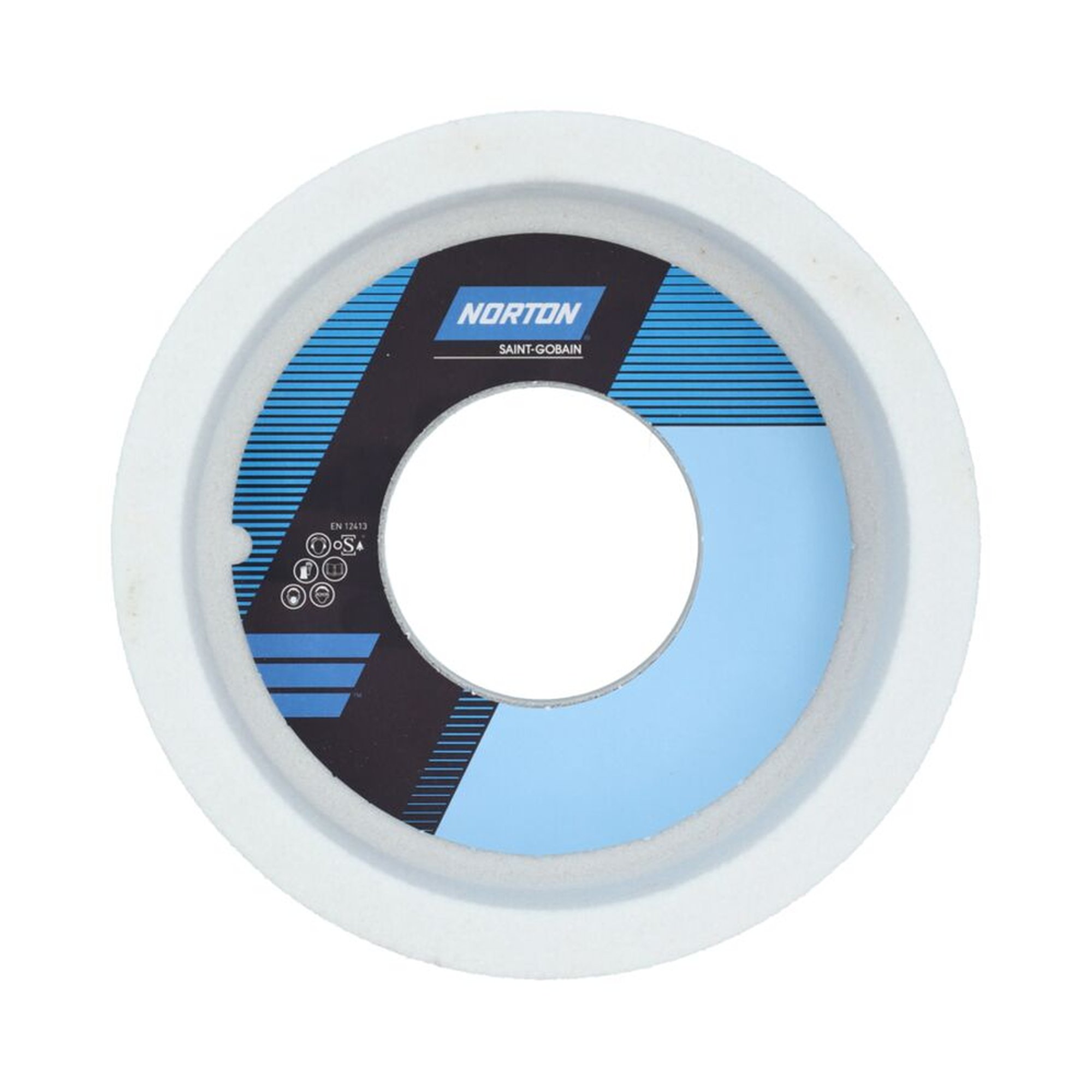 2 x Norton Schleiftopf 200x82x78 zylindrisch 38A 46 HVS3