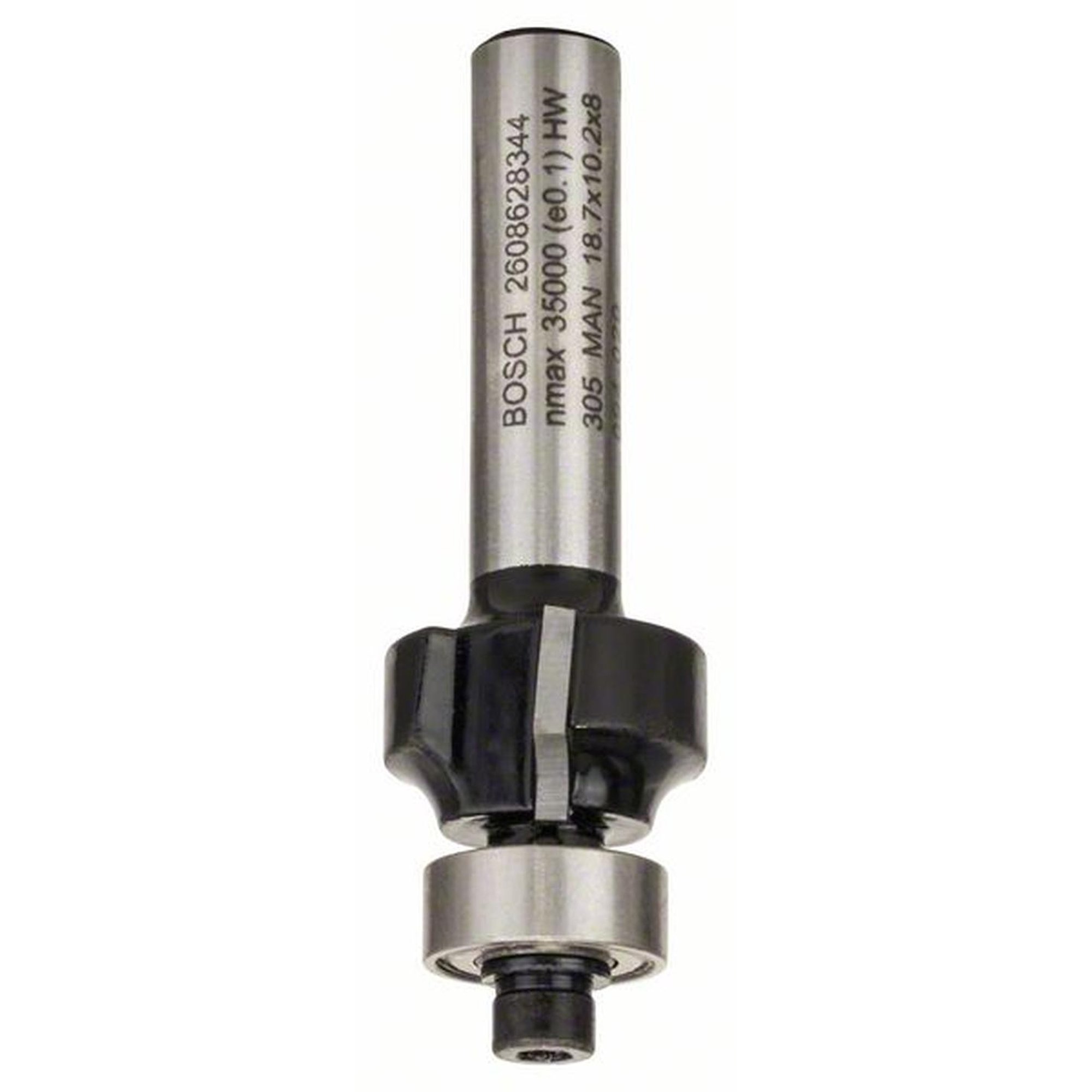 BOSCH Abrundfräser für Holz, 8 mm, R 3 mm, Ø 18,7,  L 10,2 mm