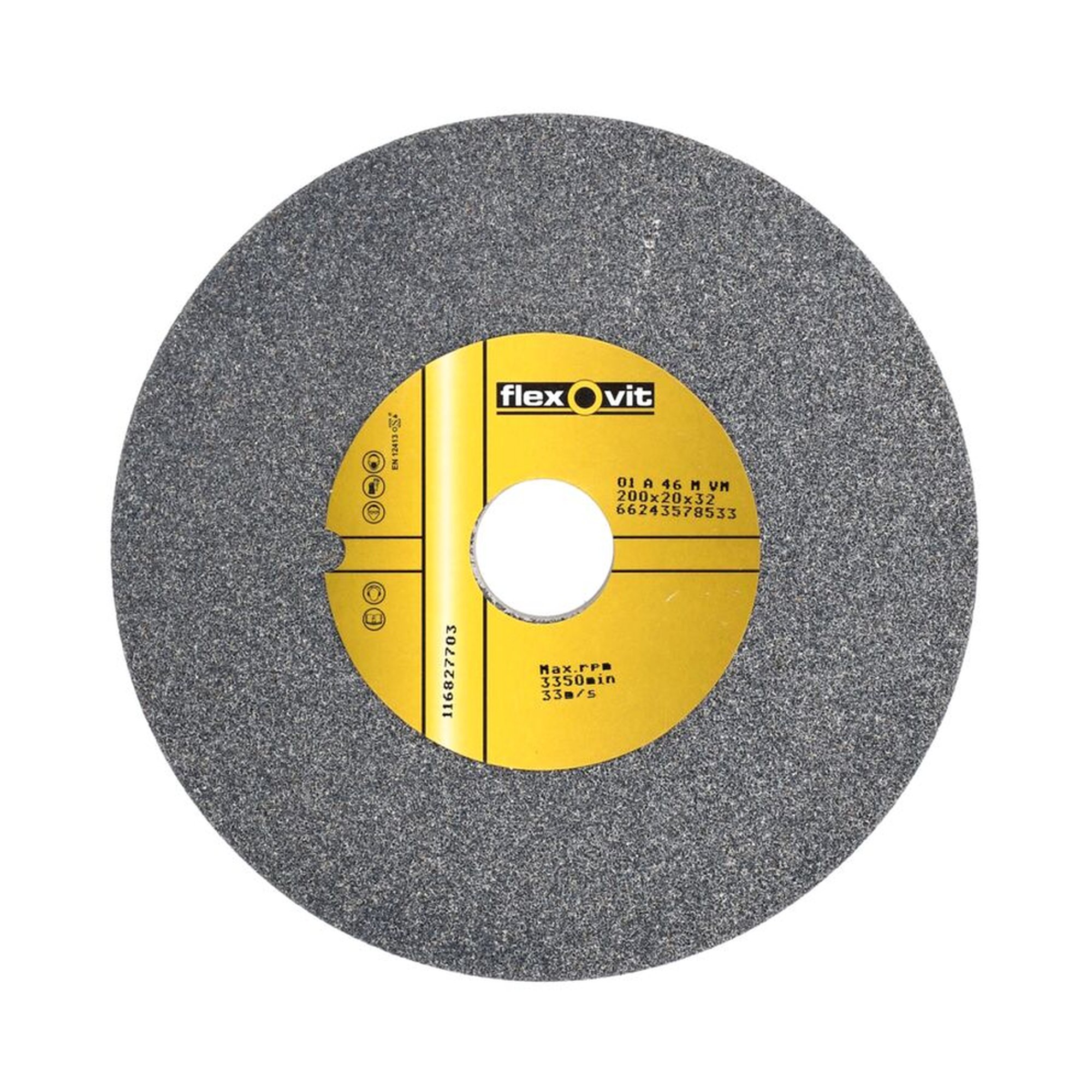 Norton Flexovit INDUSTRIAL Schleifscheibe 200x20x32mm K46 für Werkzeugschleifen