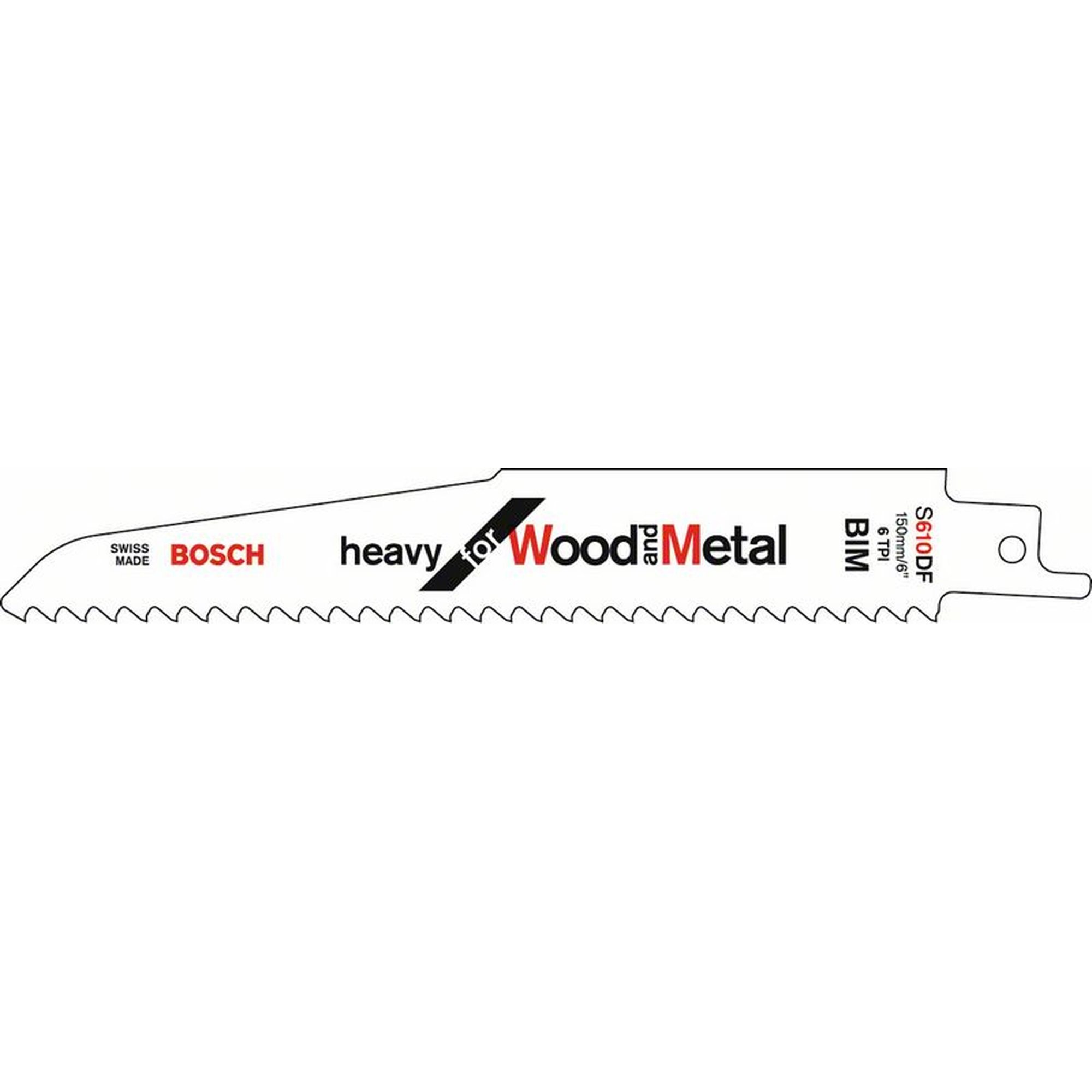 25 x BOSCH Säbelsägeblätter S 610 DF Heavy für Holz und Metall