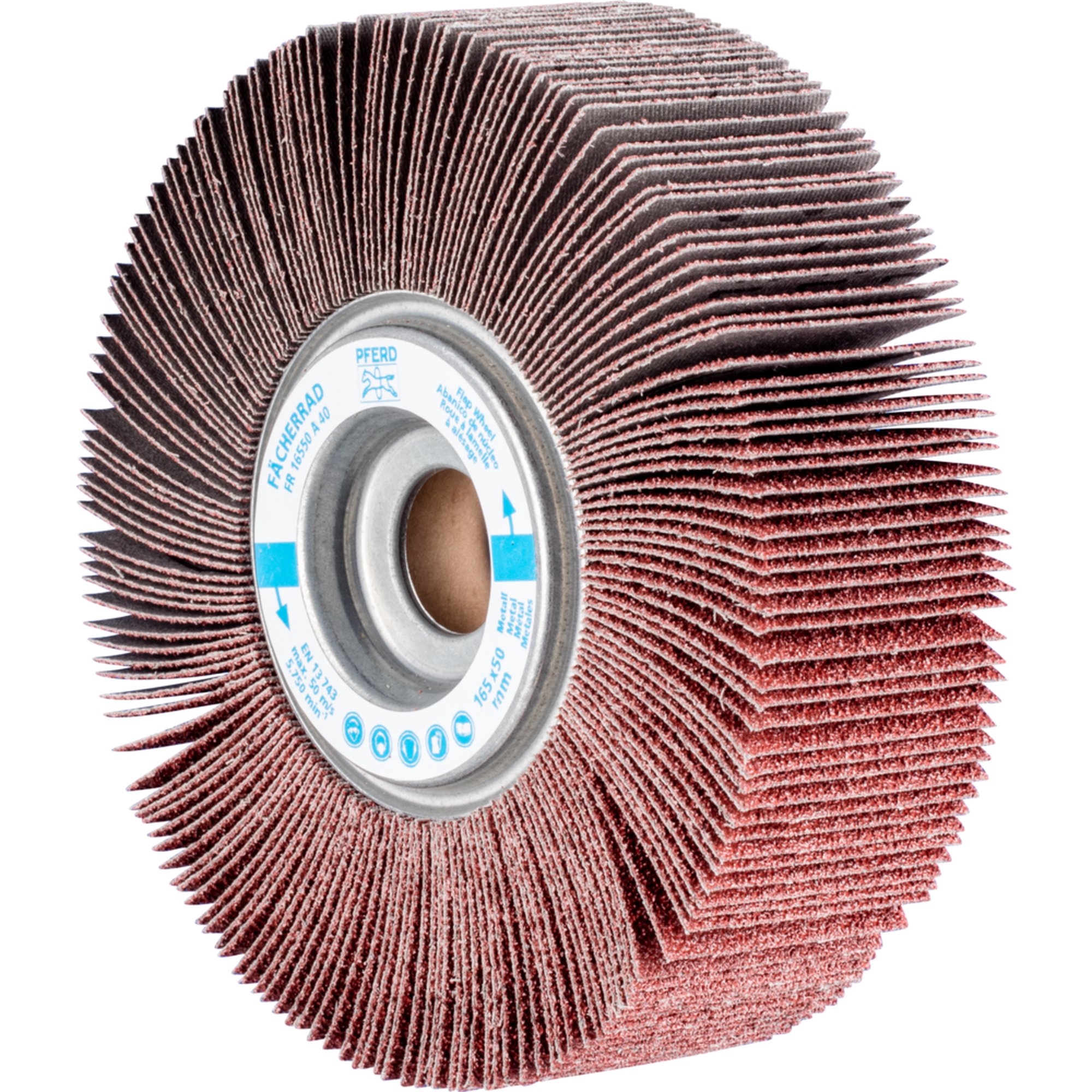2 x PFERD Fächerrad FR 16550/25,4 A 40