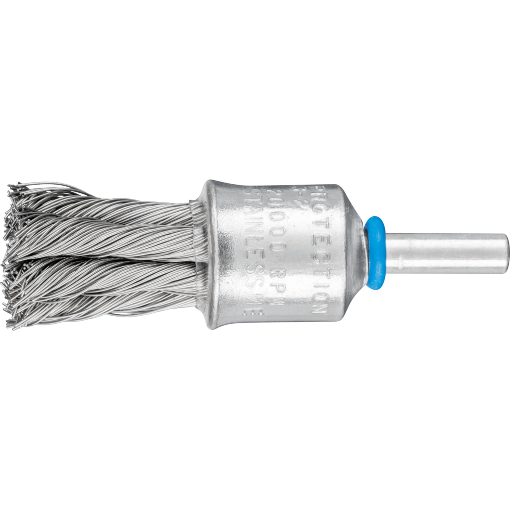 10 x PFERD Pinselbürste mit Schaft, gezopft PBG 1919/6 INOX 0,35