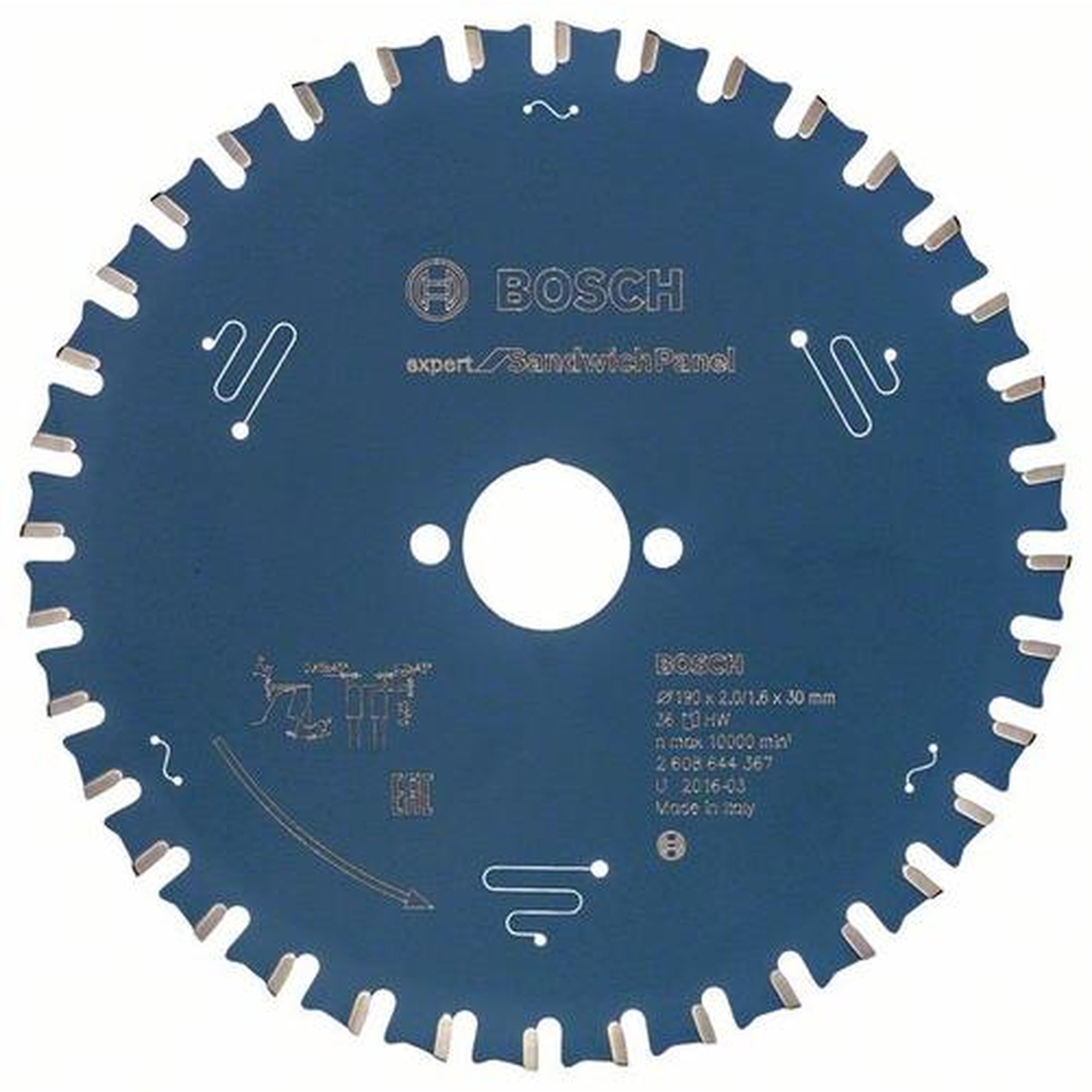 BOSCH Kreissägeblatt Expert für Sandwichpaneele, Ø 190 mm, 36 Zähne