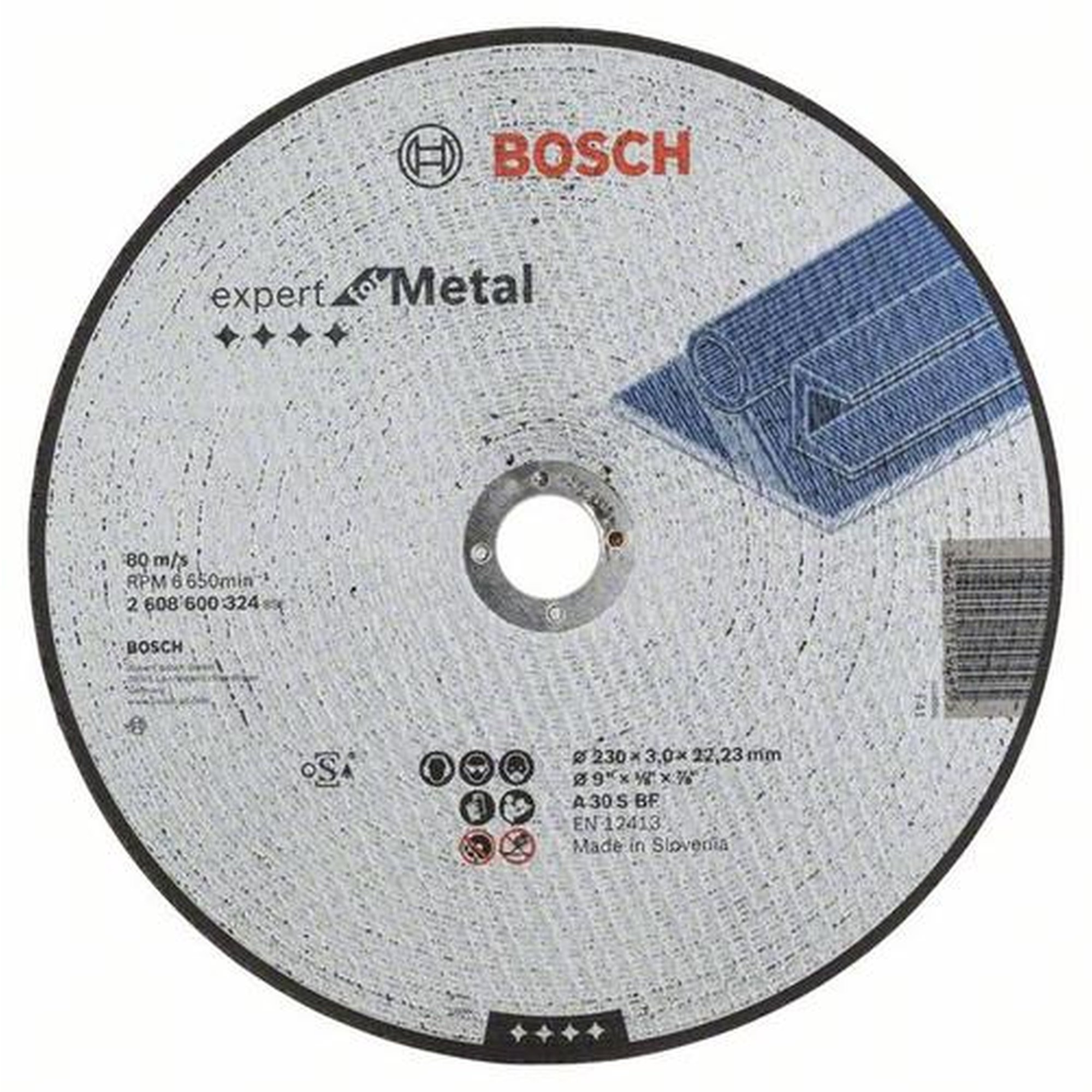 25x BOSCH Trennscheibe gerade Expert für Metall A 30 S BF, Ø 230 x 3,0 mm