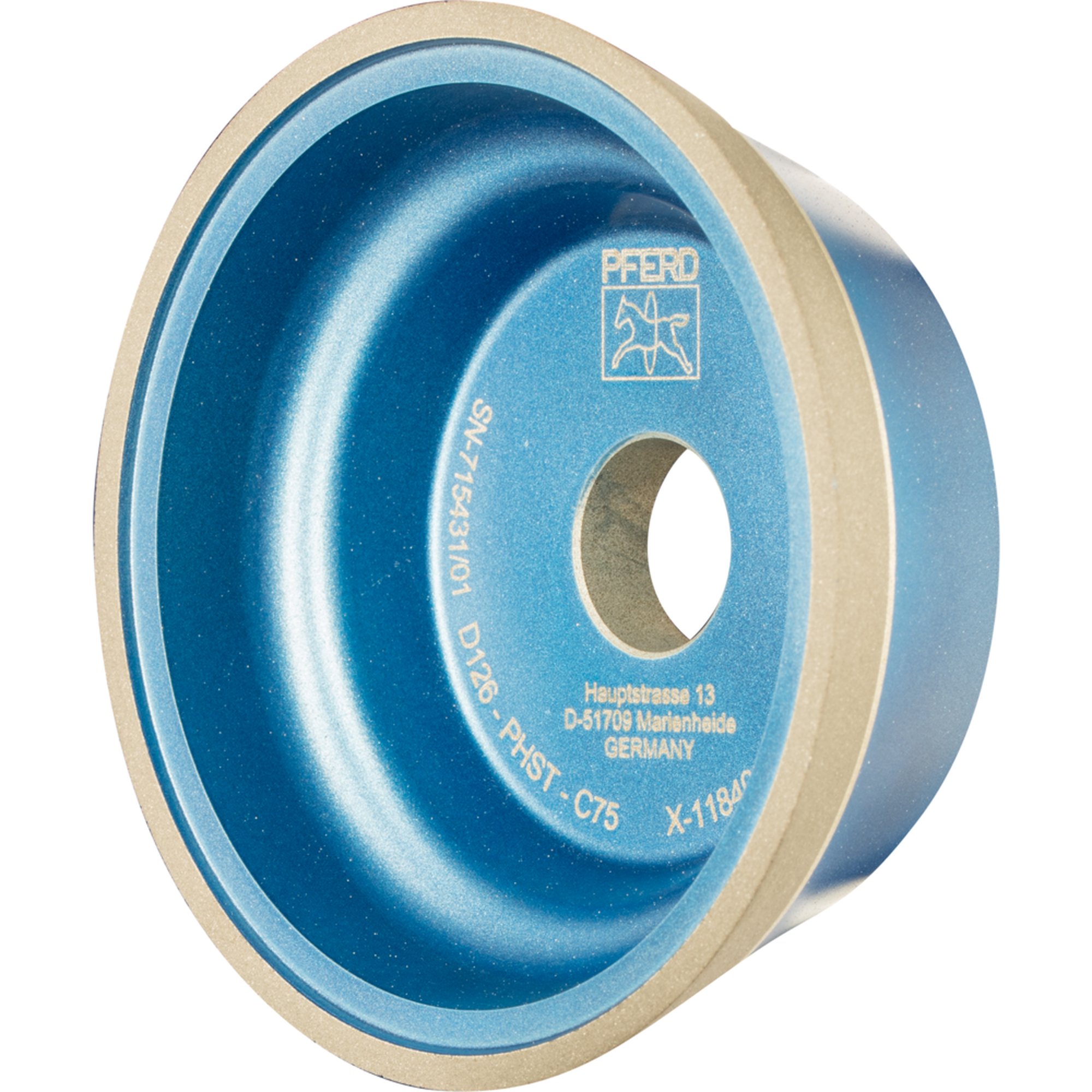 PFERD Diamant-Schleifwerkzeug 11V9 100-3-10-20 D 126 PHST C75
