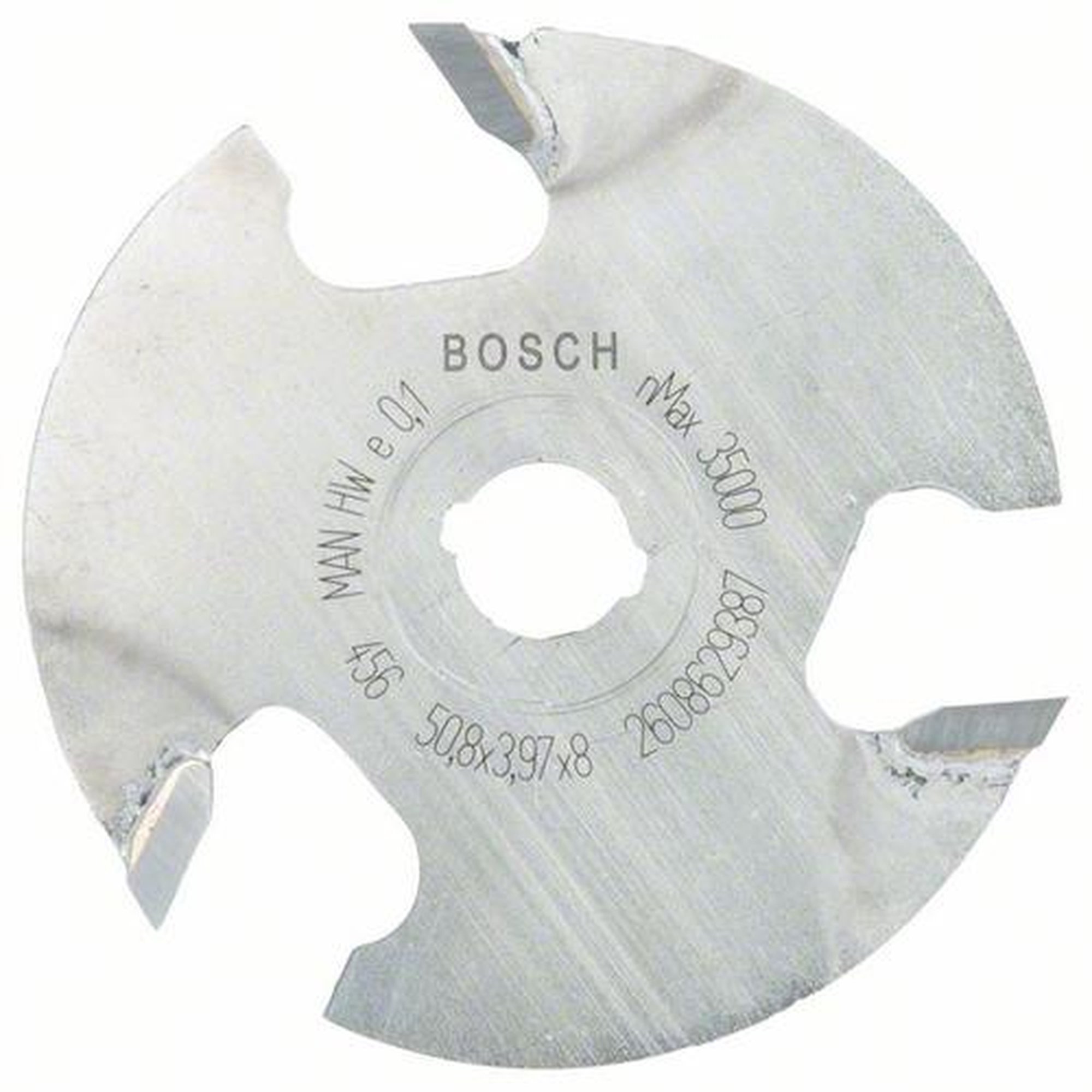 BOSCH Scheibennutfräser für Holz, 8 mm, Ø 50,8 mm, L 4 mm, G 8 mm