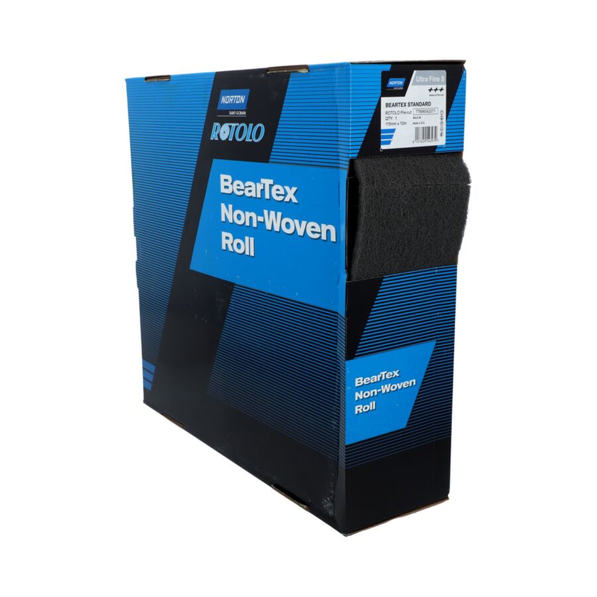 Norton Schleifrolle Schleifvlies 115mm x 10m Ultrafein S F4807 für feines Finish