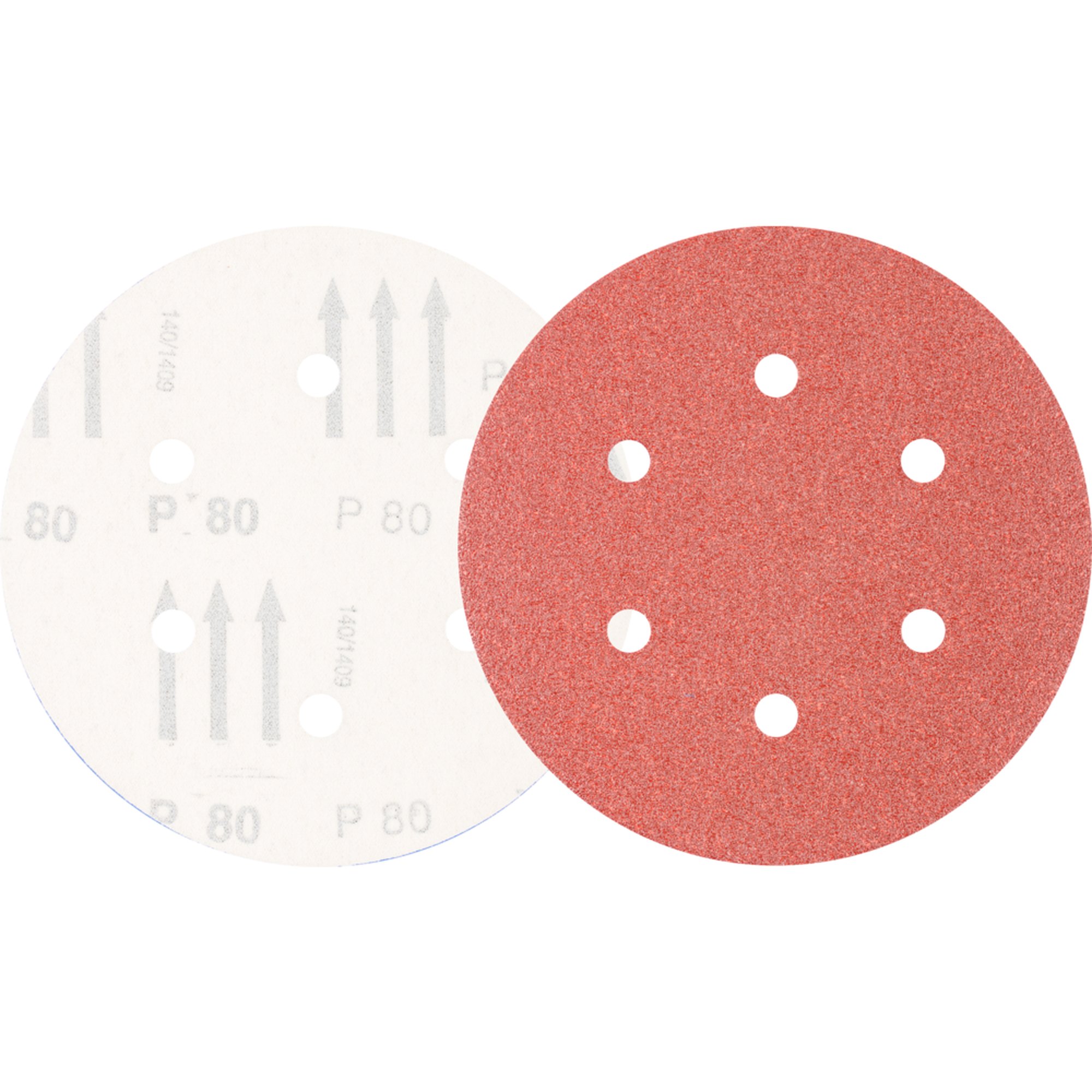 25 x Pferd Schleifscheibe Klettscheibe KSS 150 6 L A 80