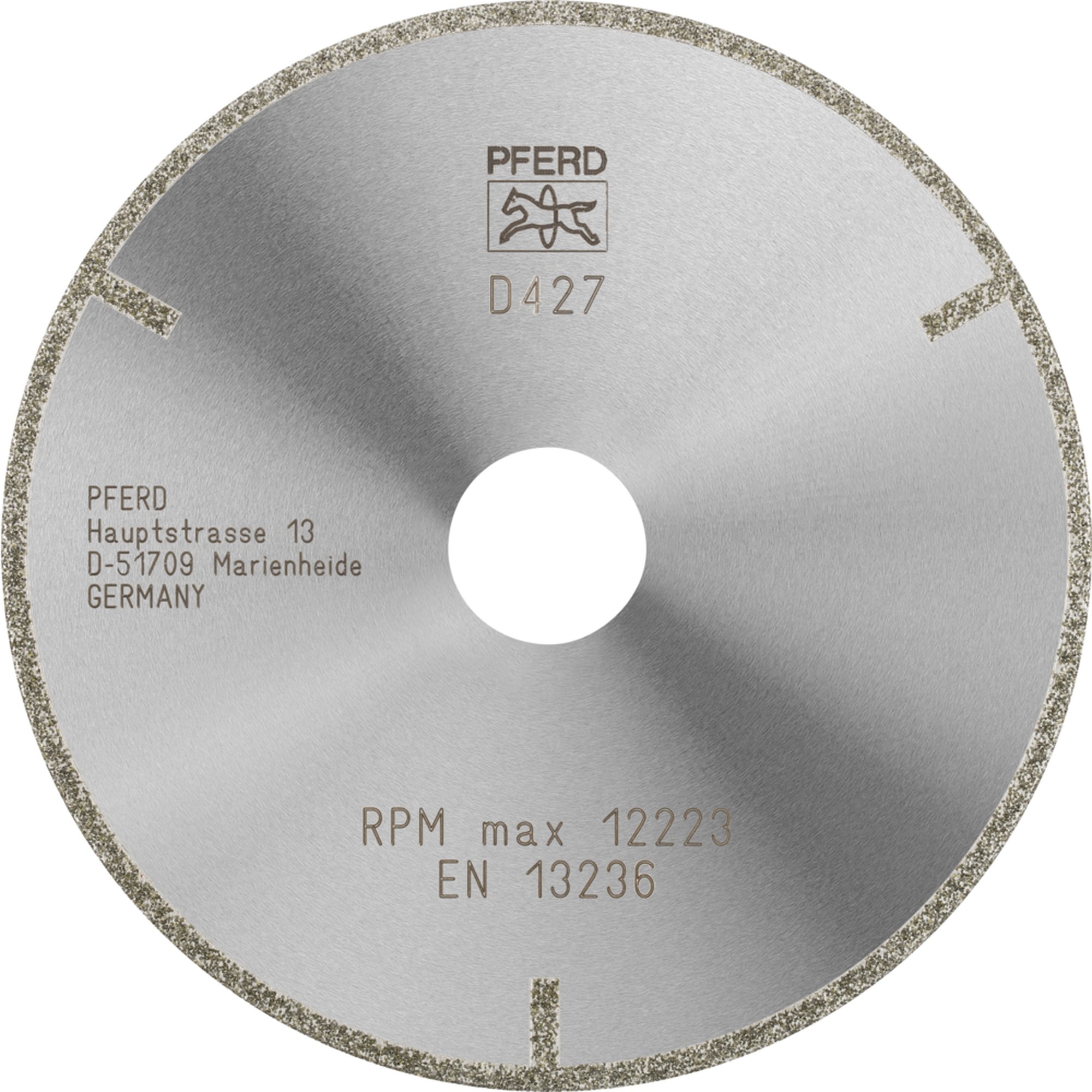 PFERD Diamant-Trennscheibe D1A1R 125-2-22,23 D 427 GAG