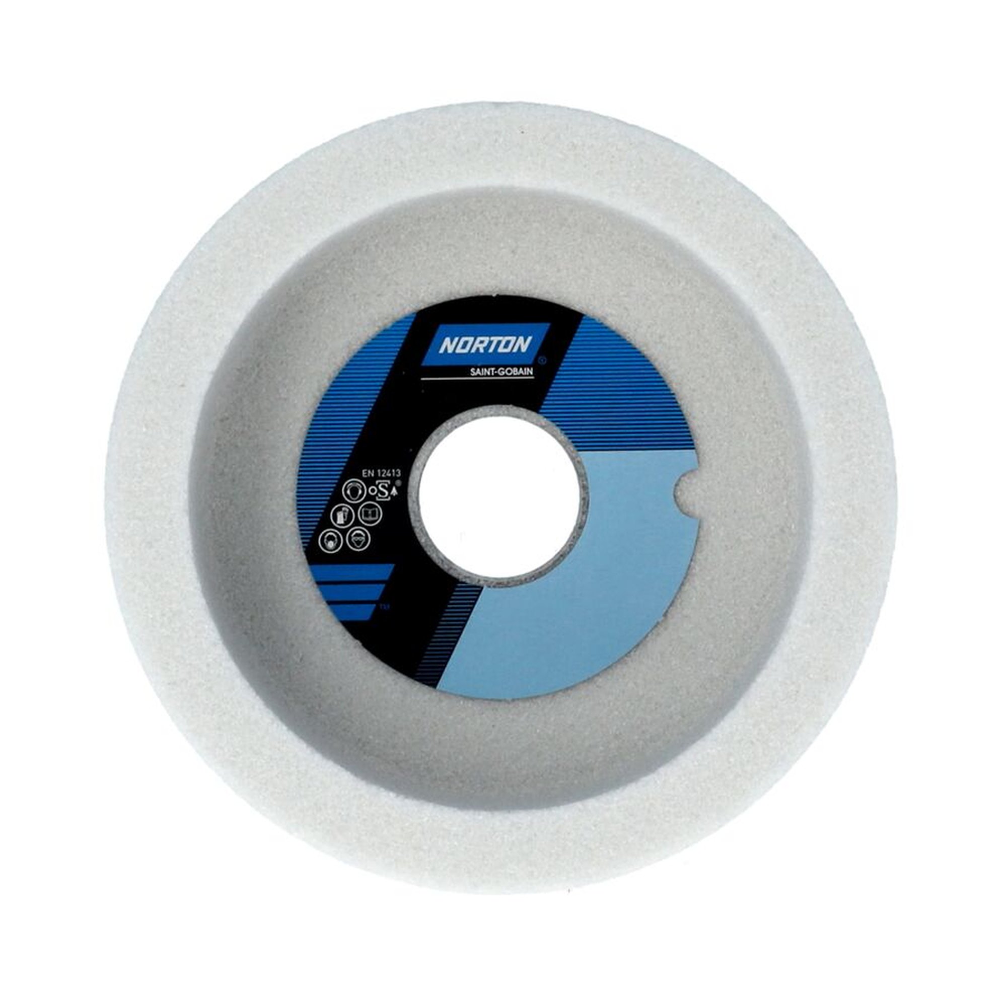 2 x Norton Töpfe & Teller 38A 46 J VS zum Werkzeugschleifen, robust & langlebig