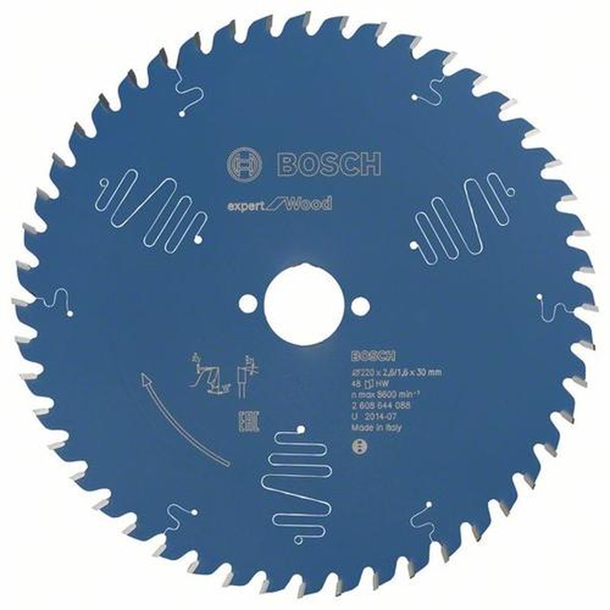 BOSCH Kreissägeblatt Expert für Holz, Ø 220 mm, 48 Zähne