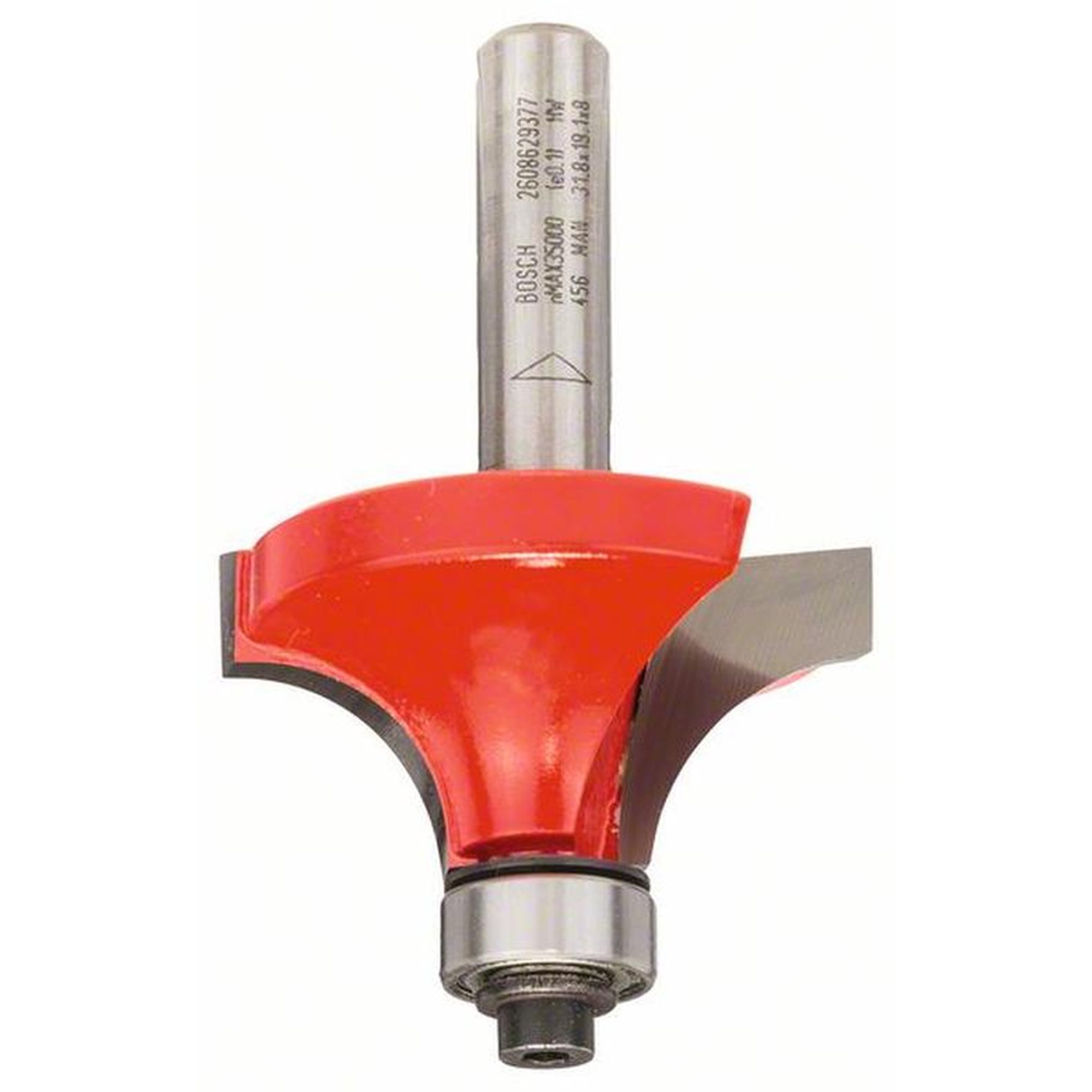 BOSCH Abrundfräser für Holz, 8 mm, Ø 38,1 mm, R 12,7 mm, L 19 mm