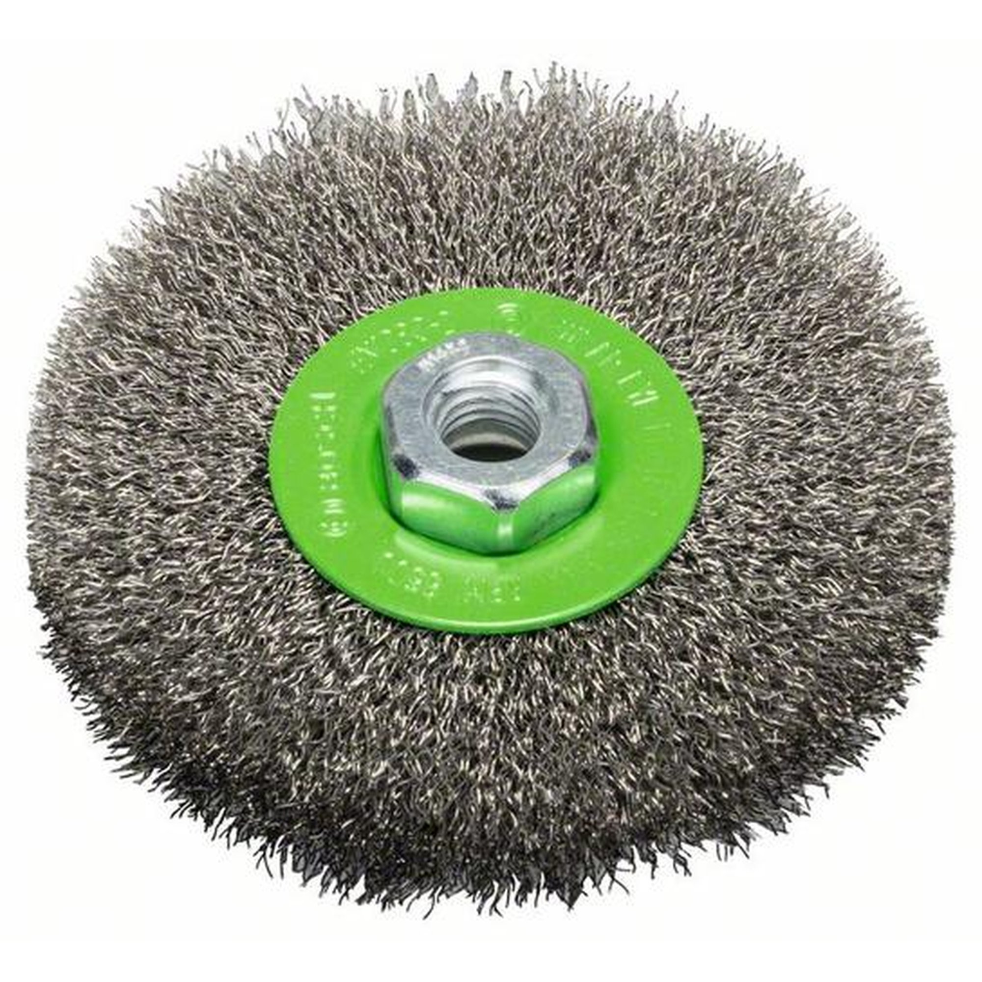 BOSCH Scheibenbürste Clean für Edelstahl, gewellt, rostfrei, Ø 115 mm, 8500 U/min, M14